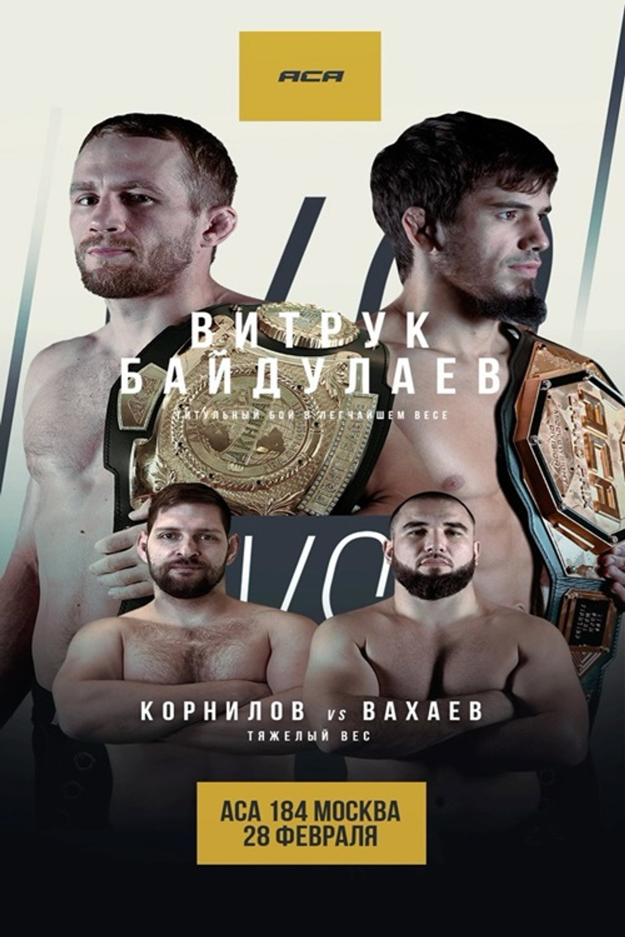 ACA 184: Vitruk vs. Silva filmaffisch