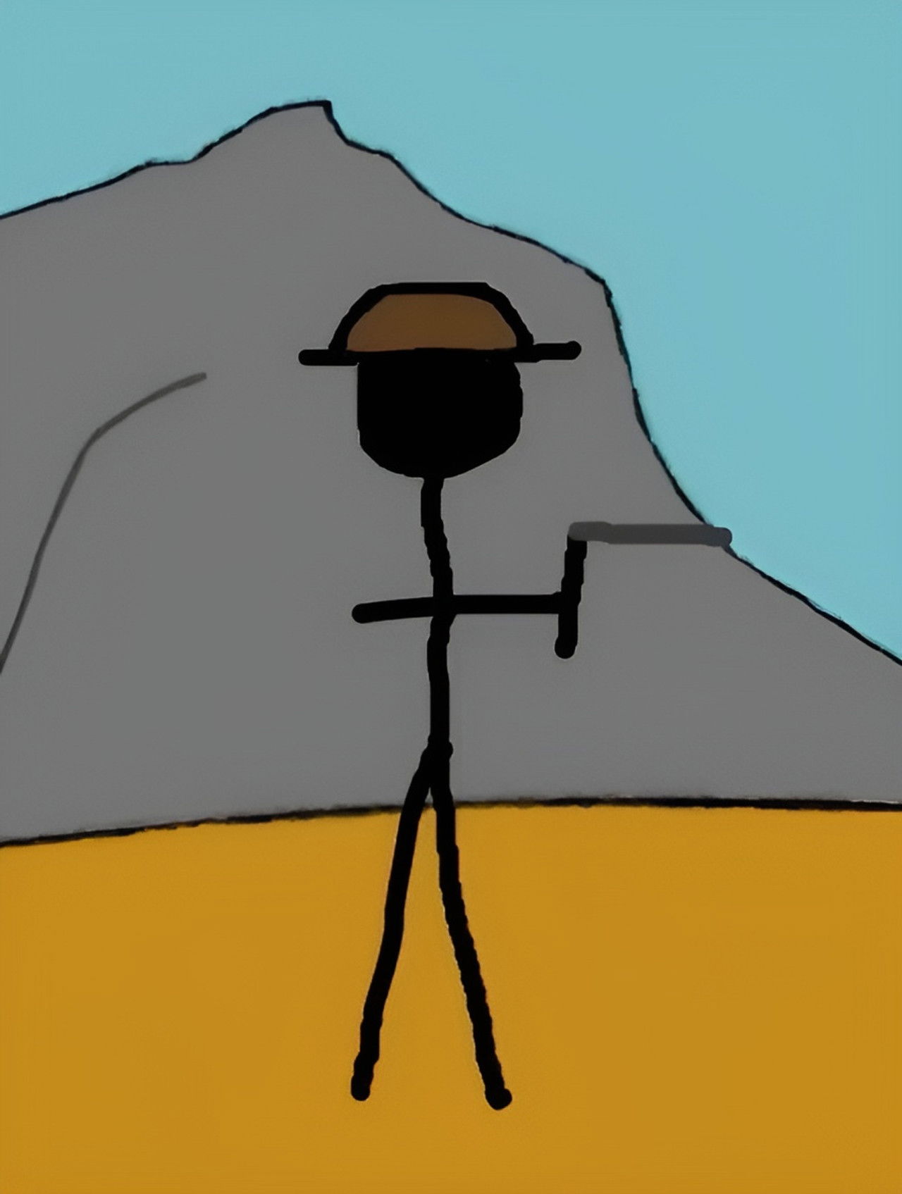 Cowboy vs Cowboy Backdrop