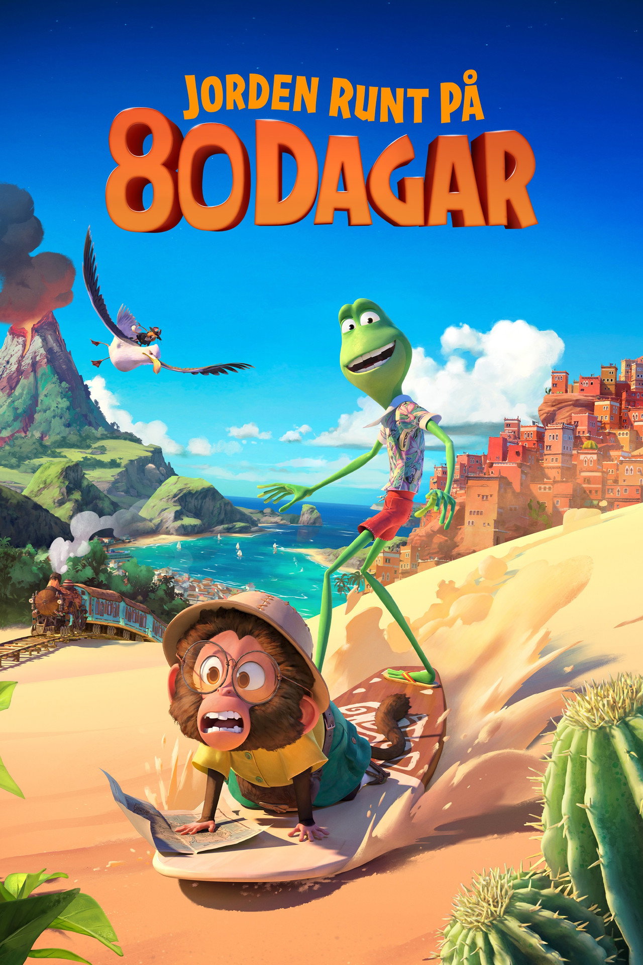Jorden runt på 80 dagar filmaffisch