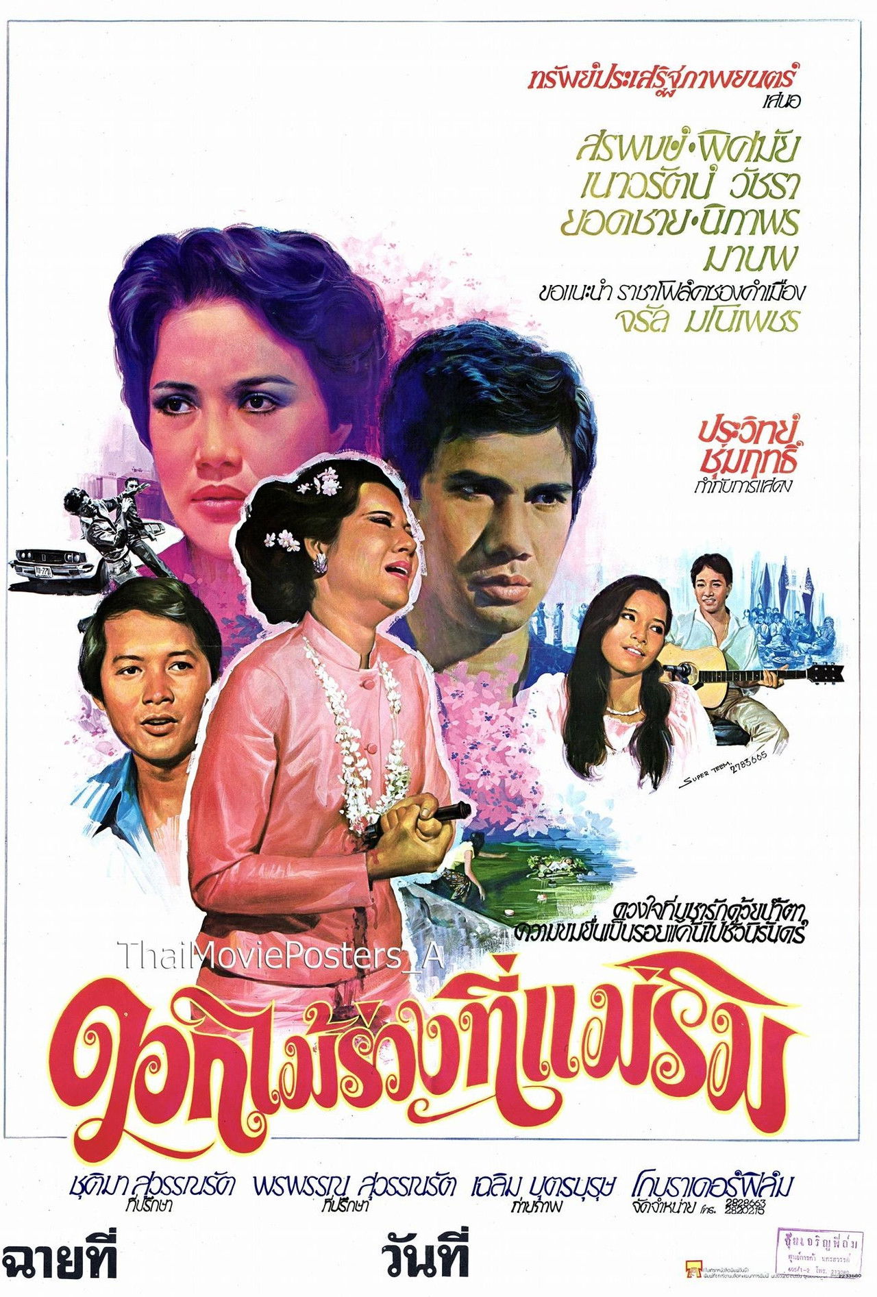 ดอกไม้ร่วงที่แม่ริม Backdrop