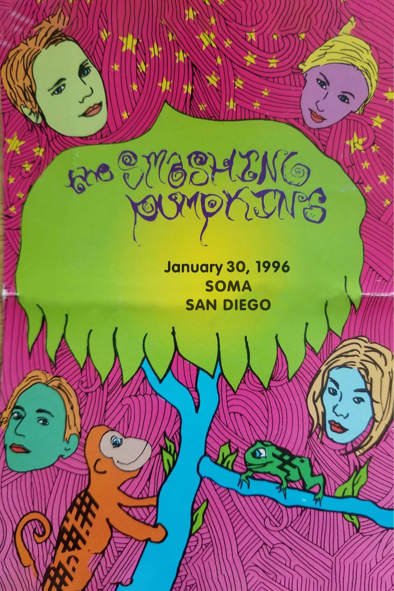 The Smashing Pumpkins 1996-01-30 AMT1 Backdrop