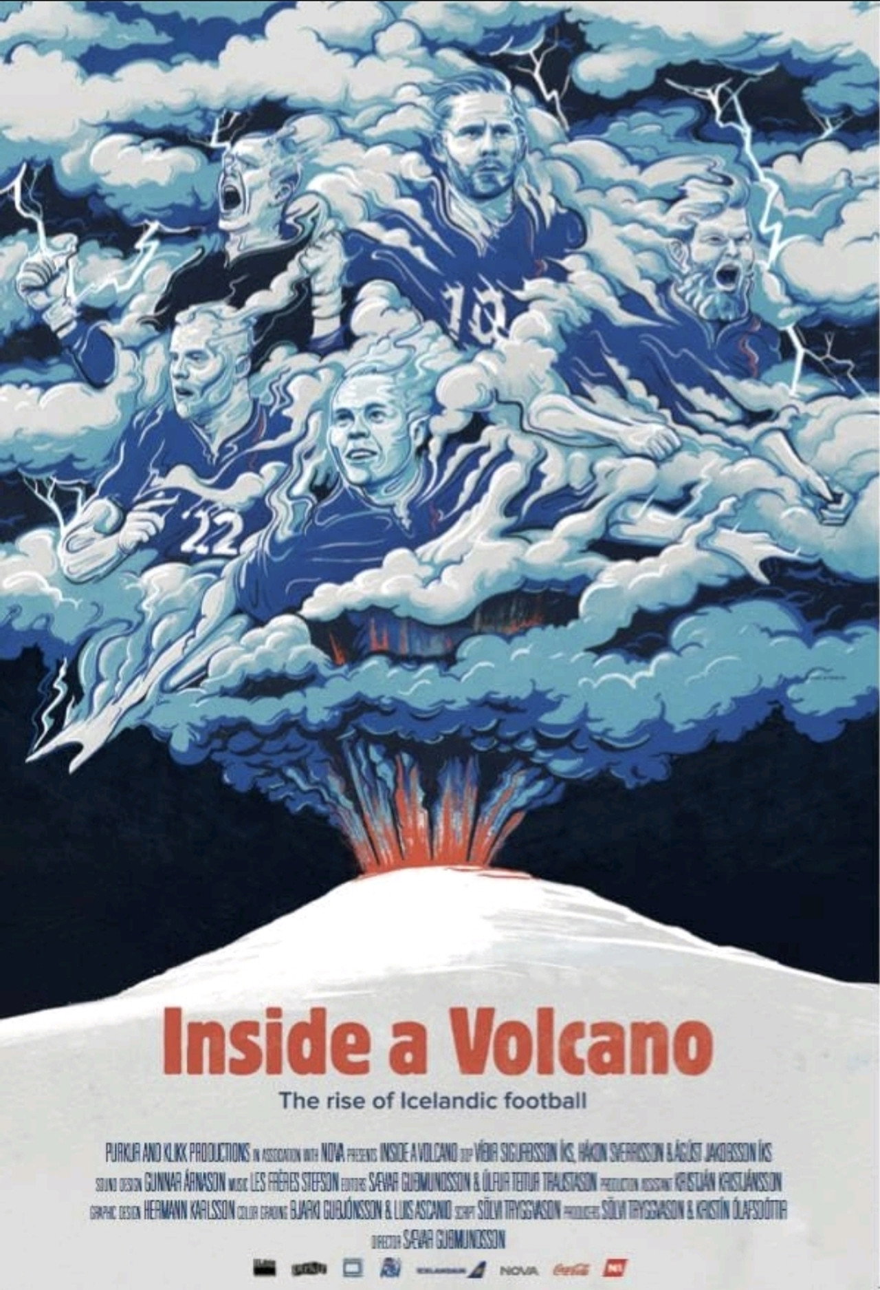 Inside a Volcano Backdrop