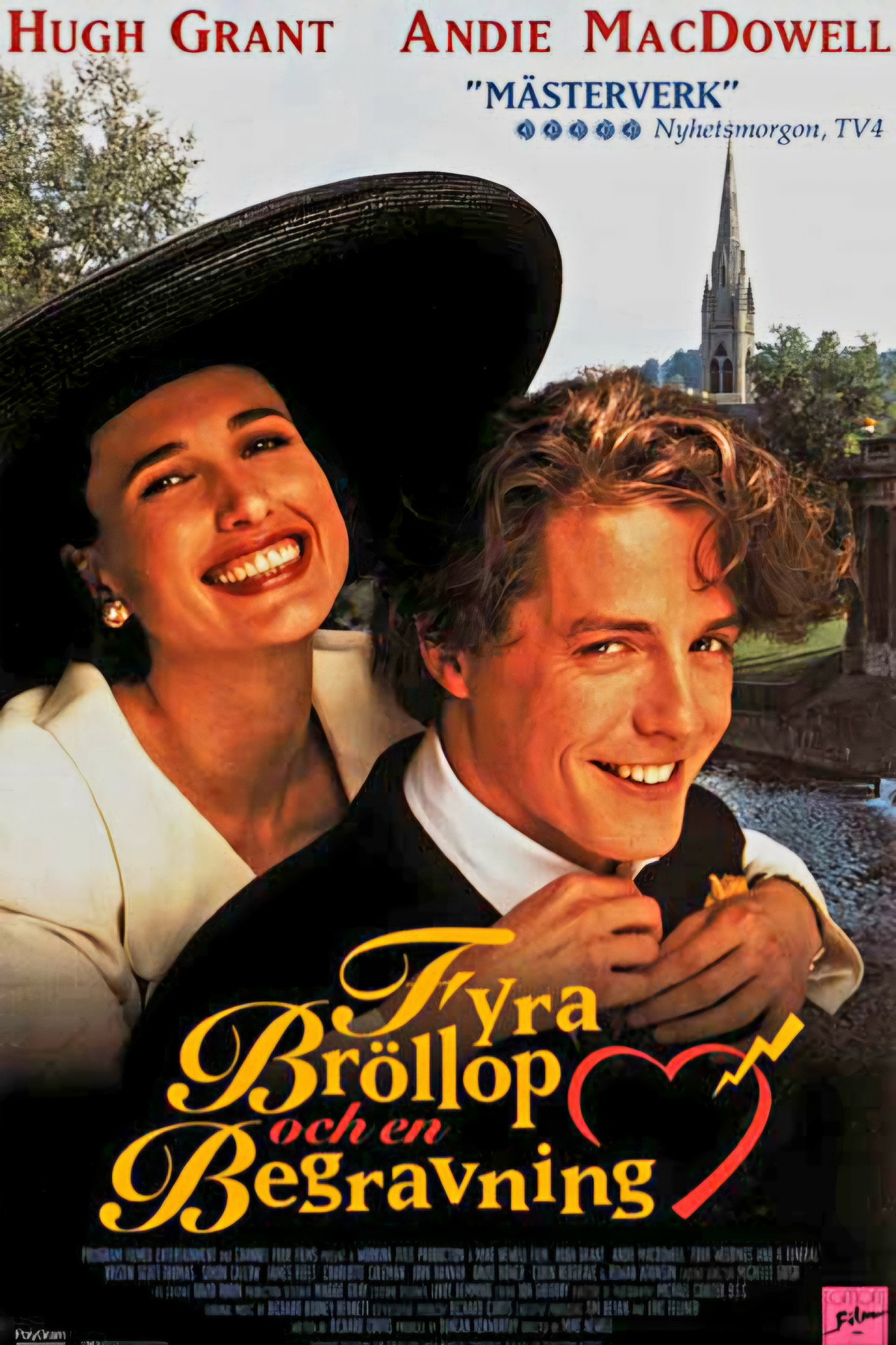 Fyra bröllop och en begravning filmaffisch