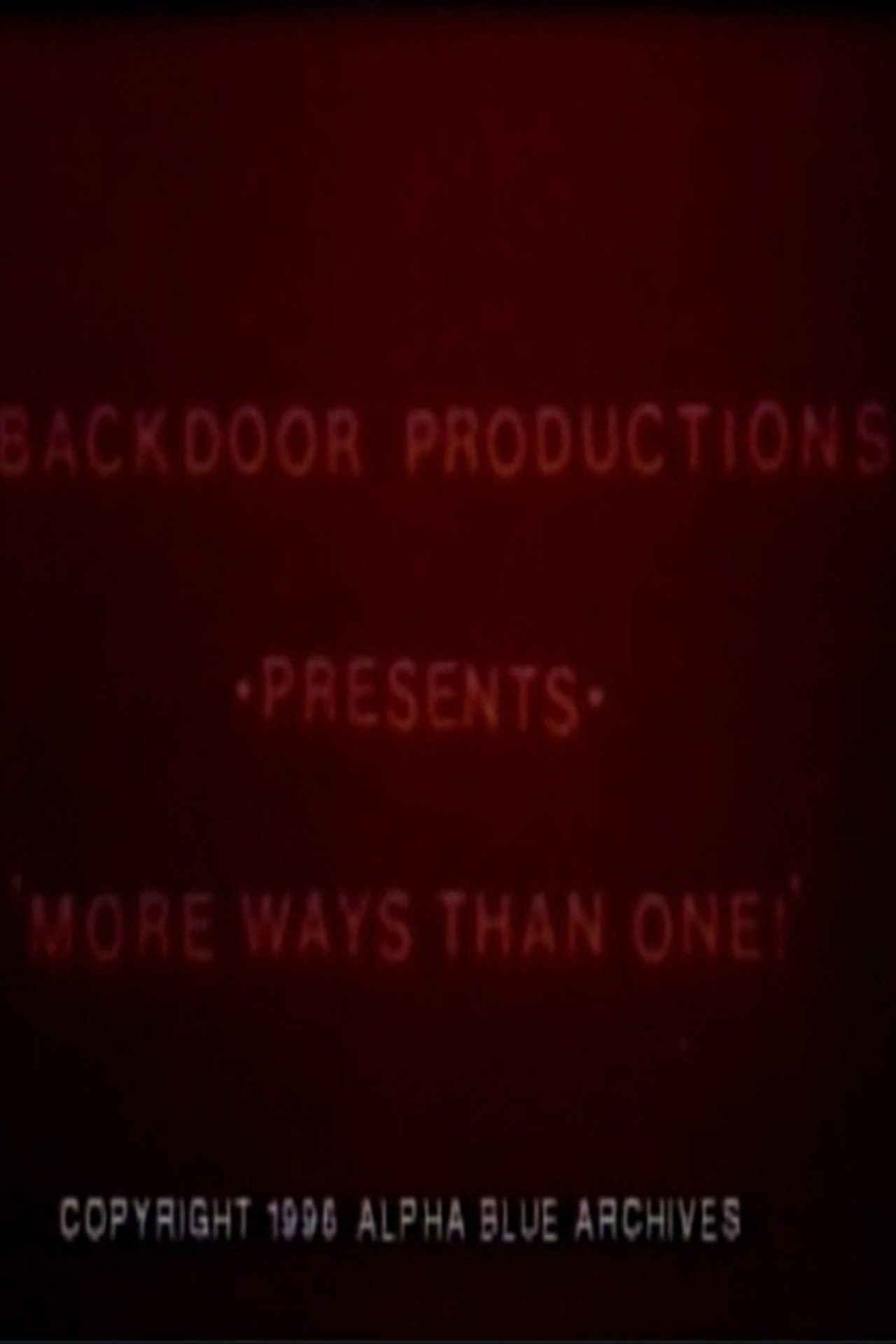 More Ways Than One! Backdrop