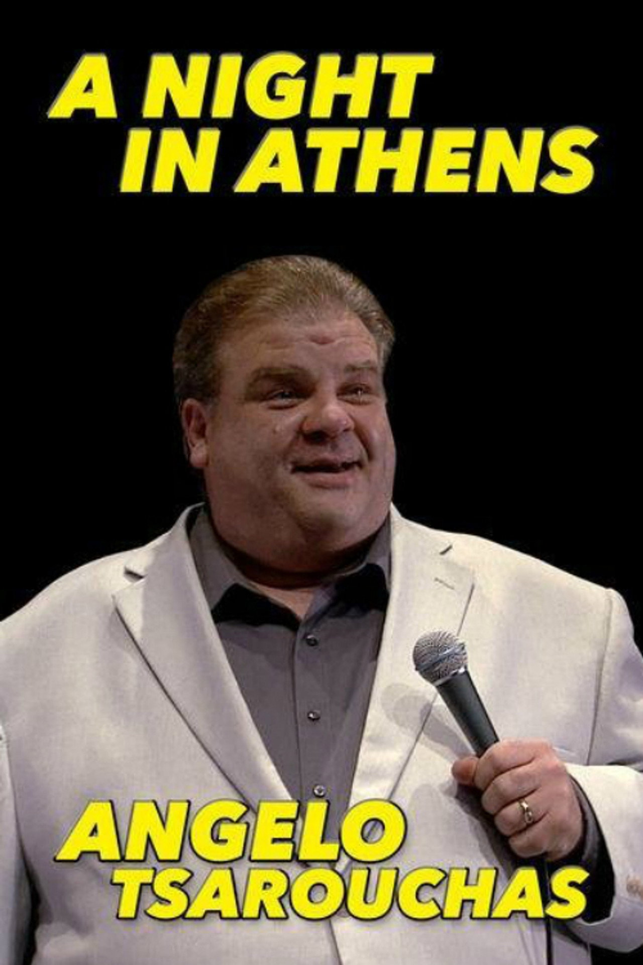 Angelo Tsarouchas: A Night in Athens Comedy Show Backdrop