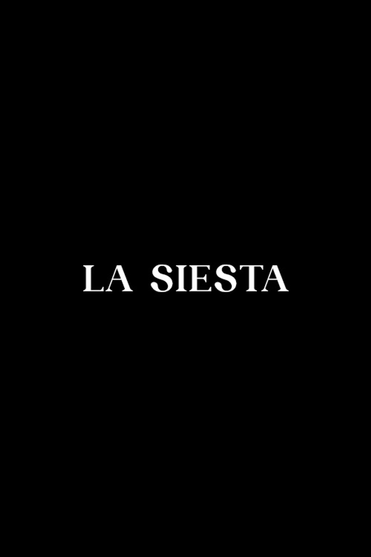 La siesta filmaffisch