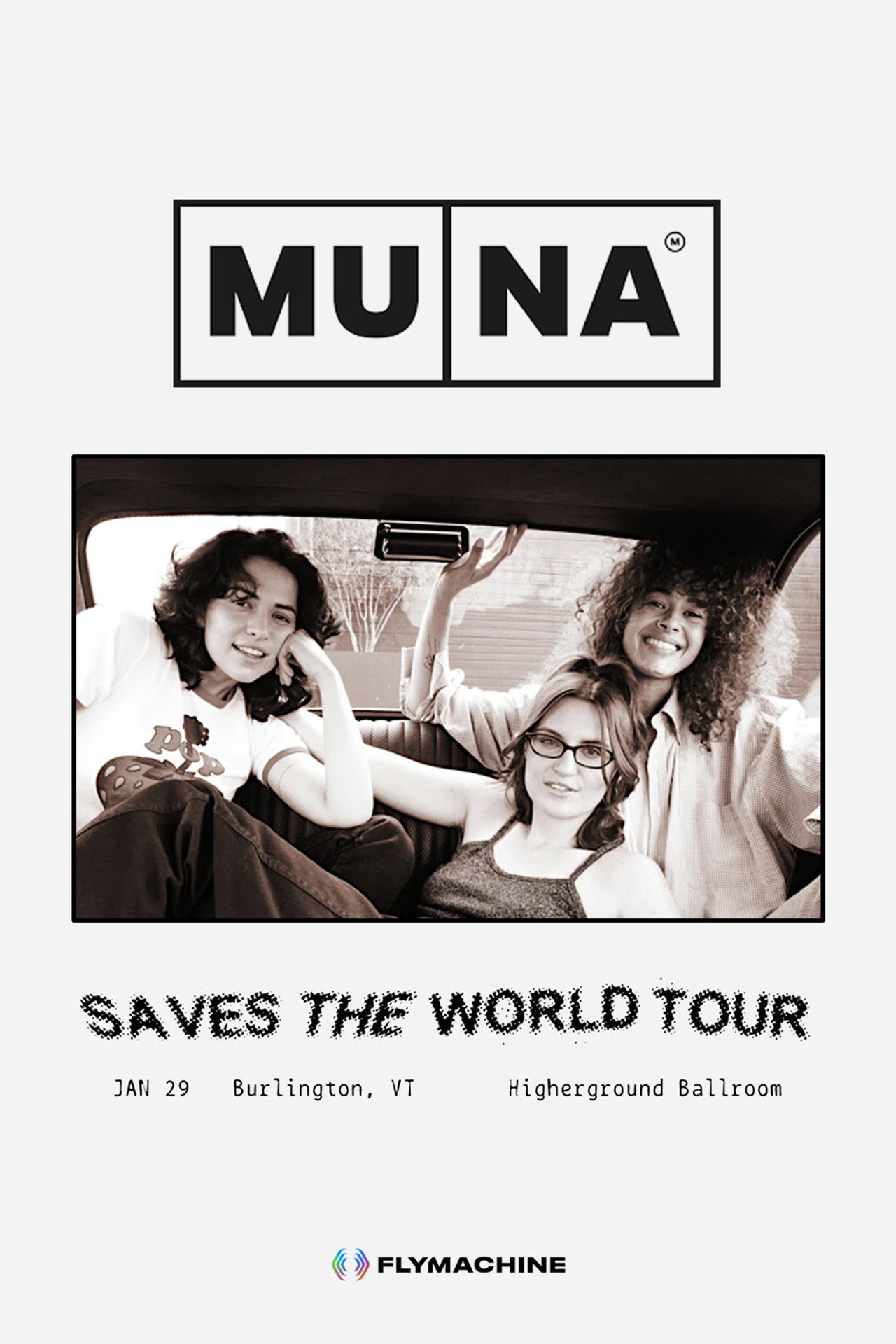 MUNA: Saves the World Tour - Live in Vermont Backdrop