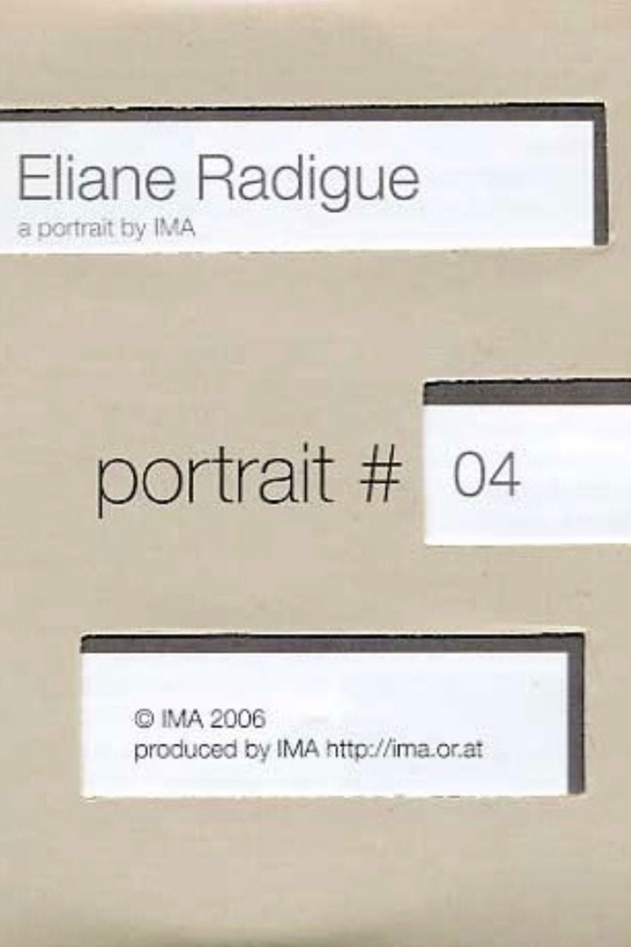 Portrait #04: Eliane Radigue Backdrop