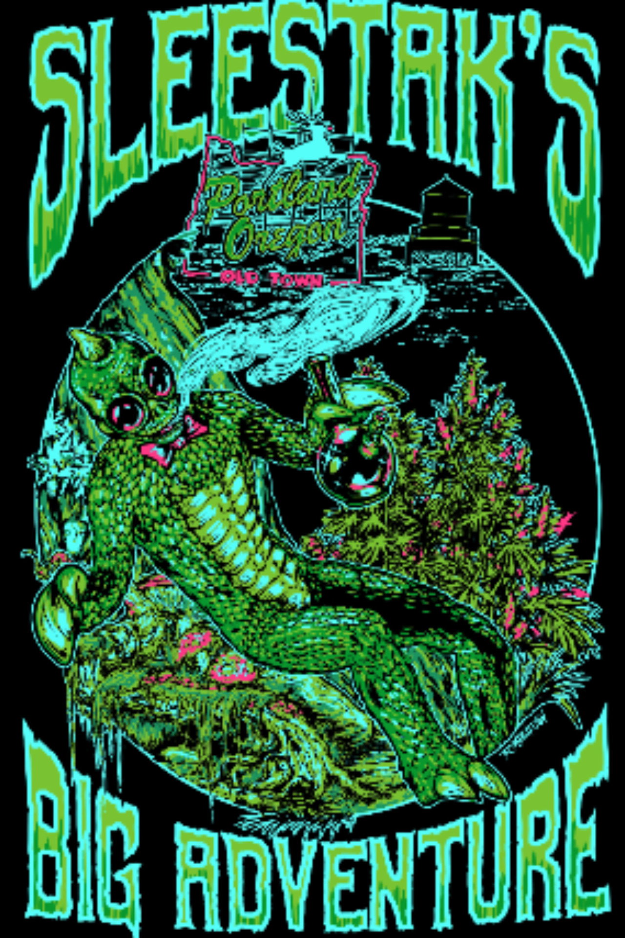 Sleestak's Big Adventure Backdrop