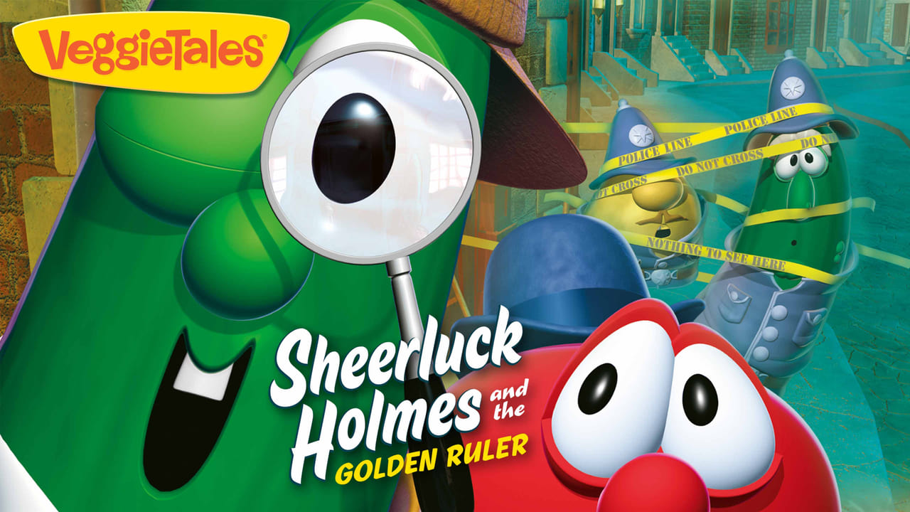 Scen från VeggieTales: Sheerluck Holmes and the Golden Ruler