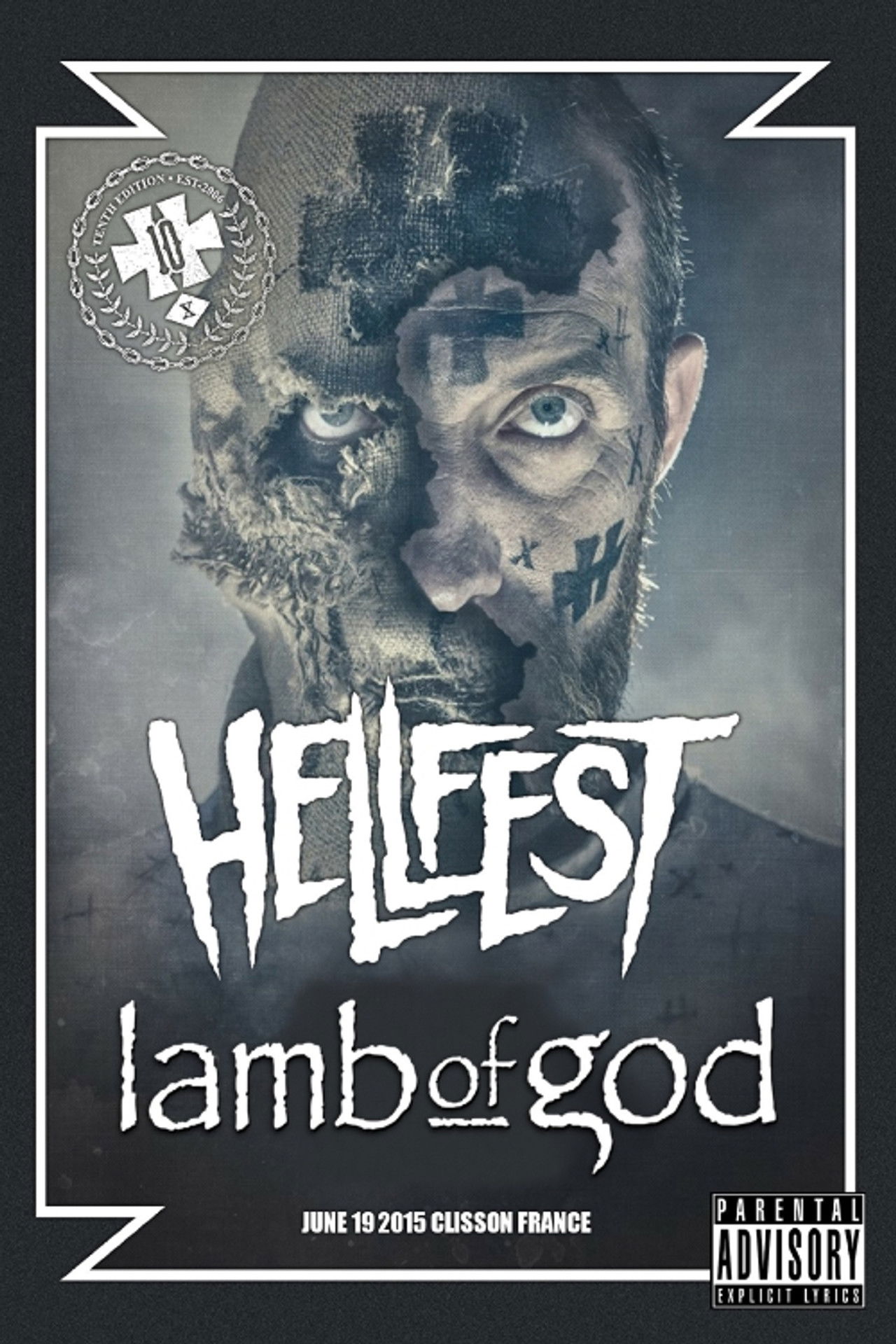 Lamb of God: Hellfest 2015 Backdrop