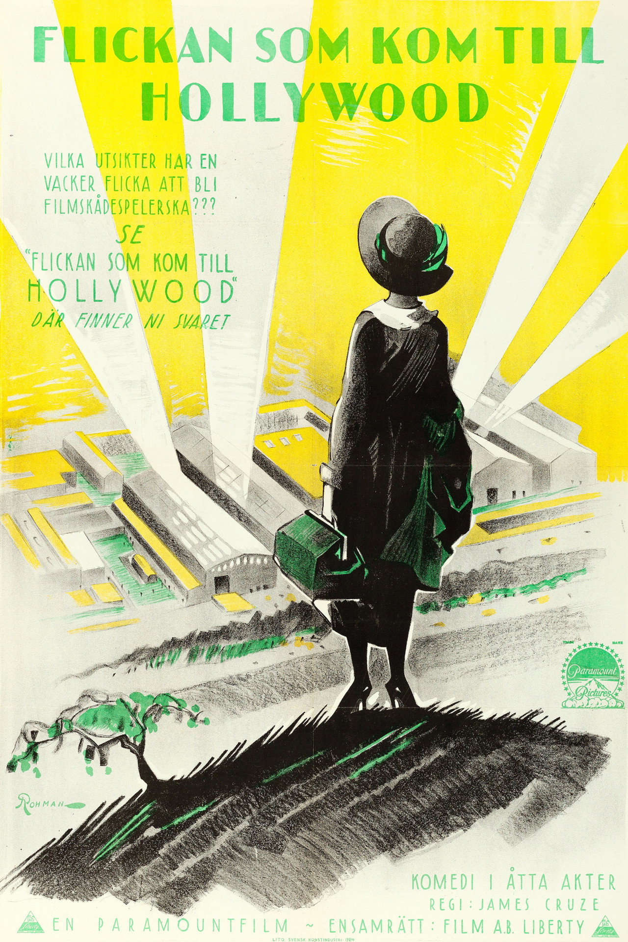 Flickan som kom till Hollywood filmaffisch