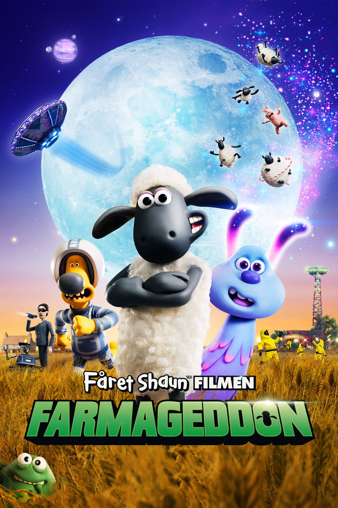 Fåret Shaun filmen: Farmageddon filmaffisch