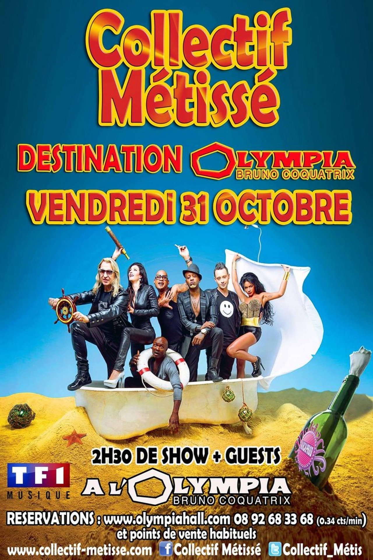 Collectif Métissé à l'Olympia Backdrop