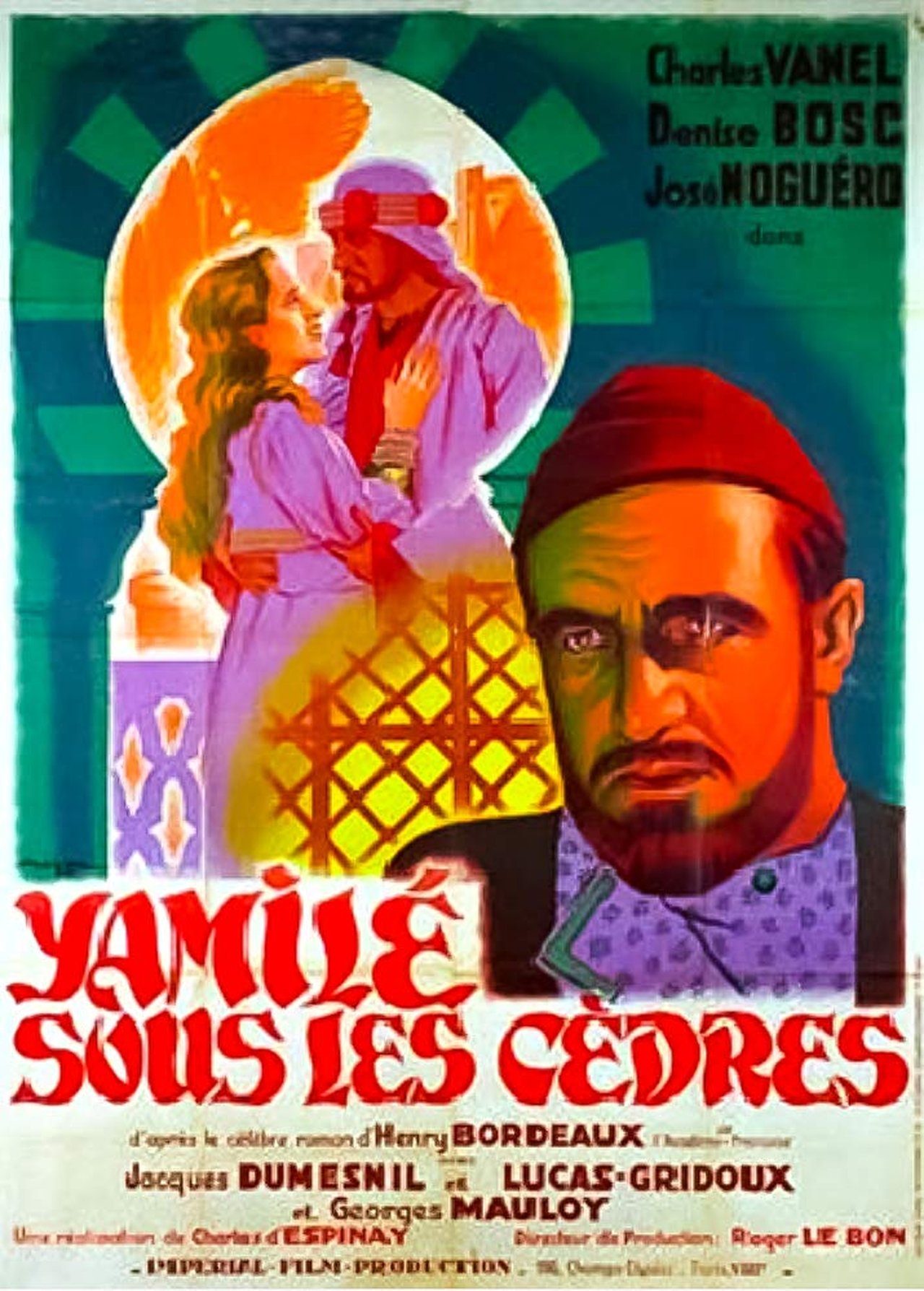 Yamilé sous les cèdres poster