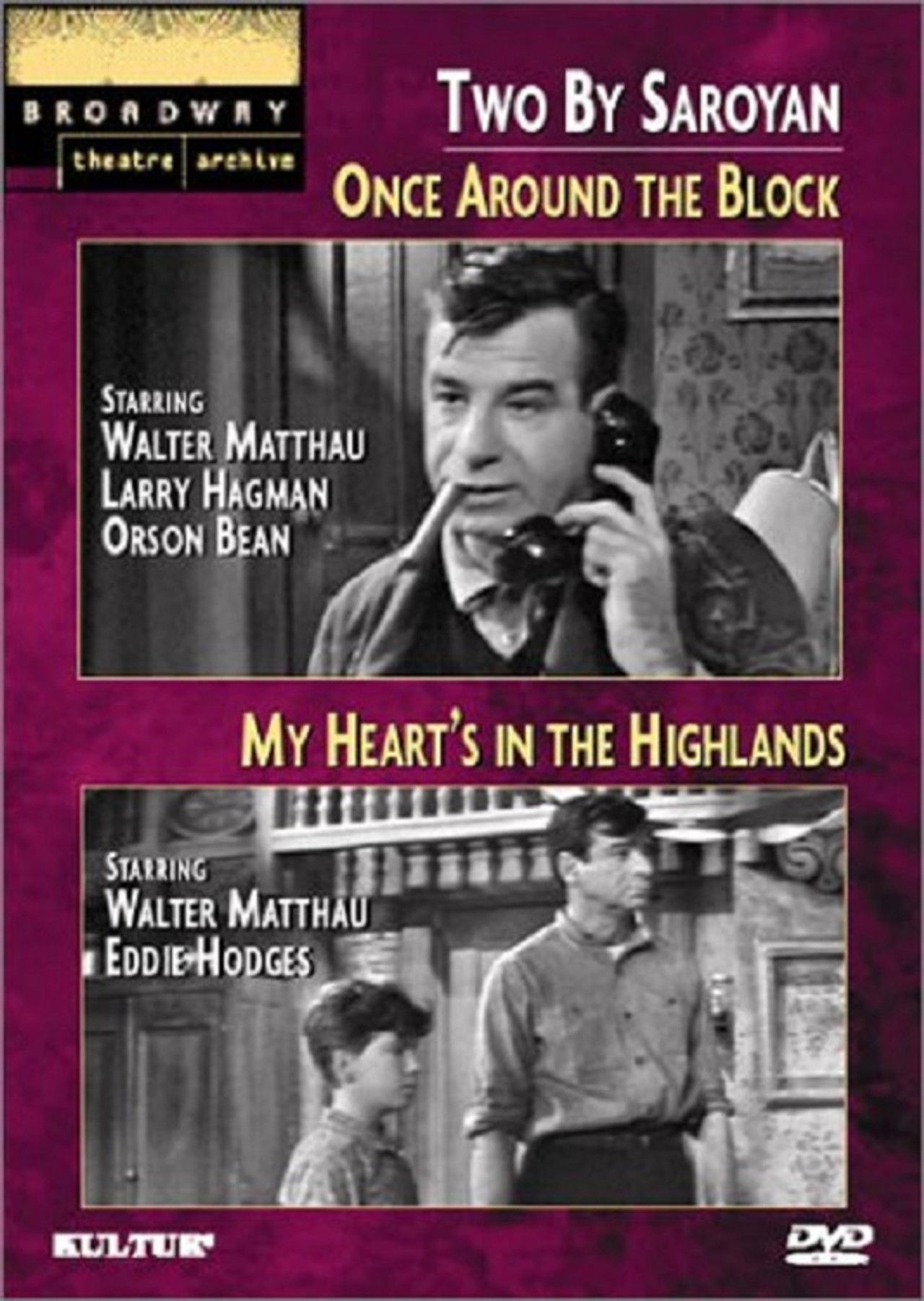 Two by Saroyan: 'Once Around the Block' and 'My Heart's in the Highlands' Backdrop