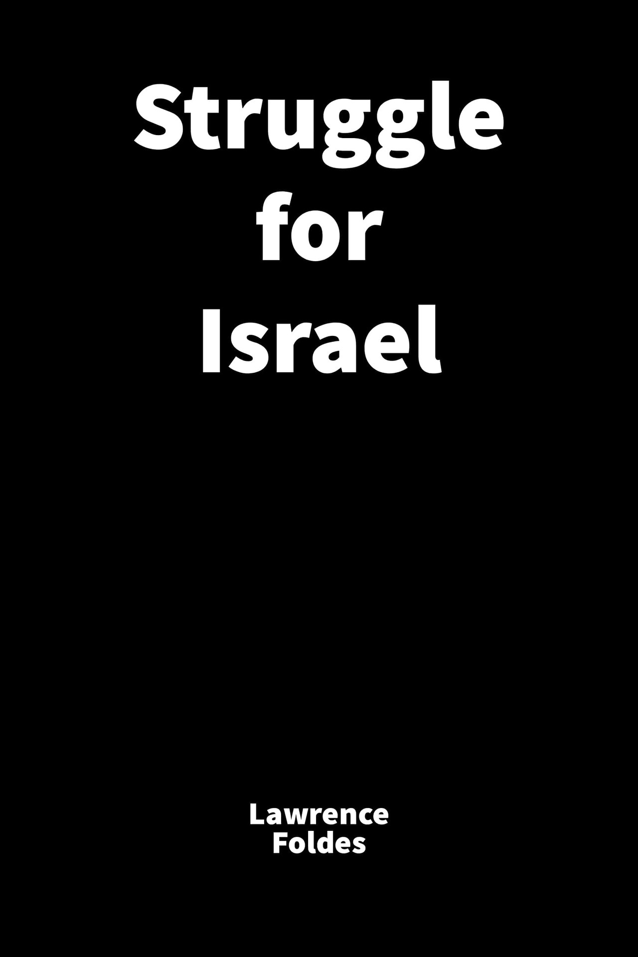 Struggle for Israel filmaffisch