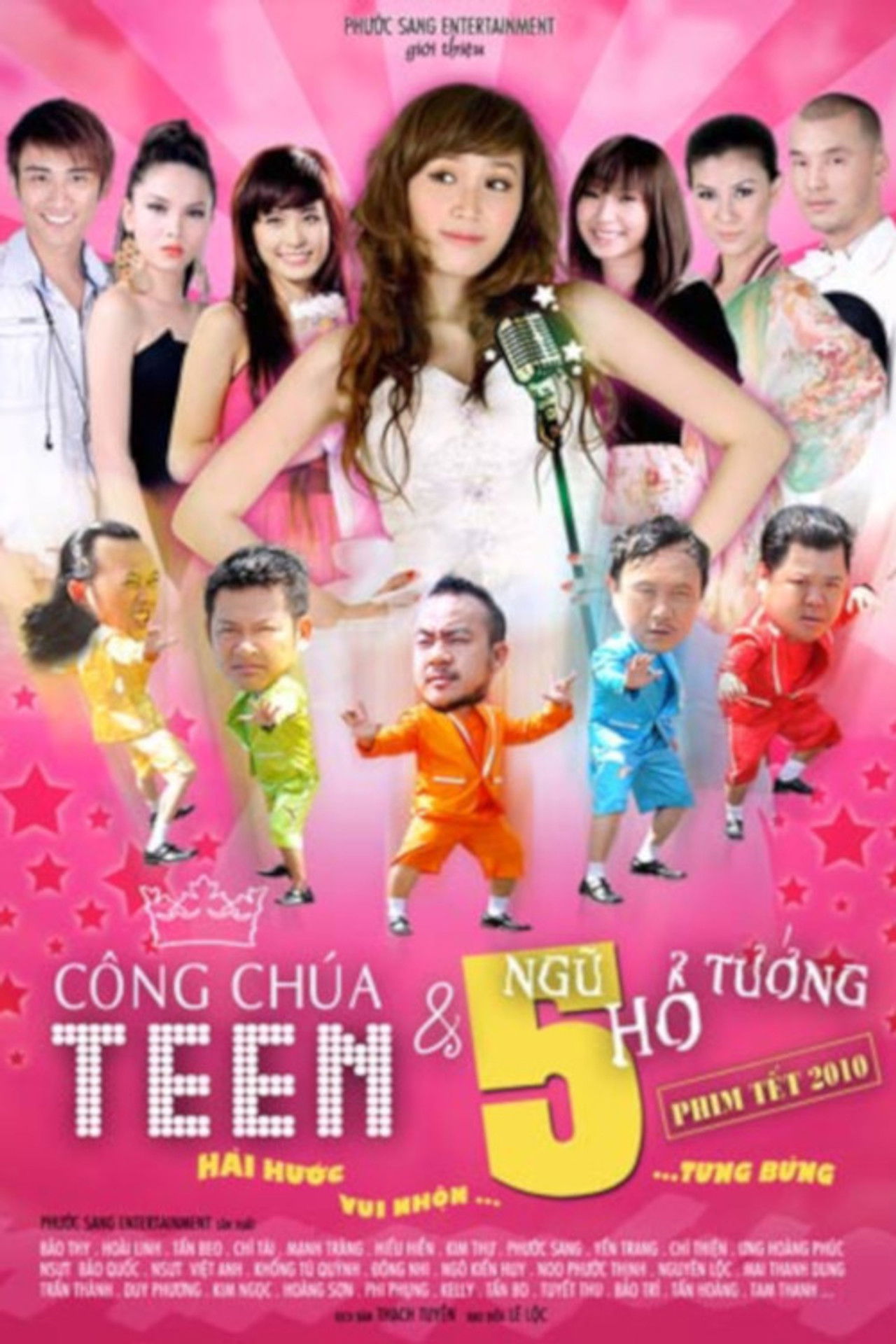 Công Chúa Teen Và Ngũ Hổ Tướng Backdrop