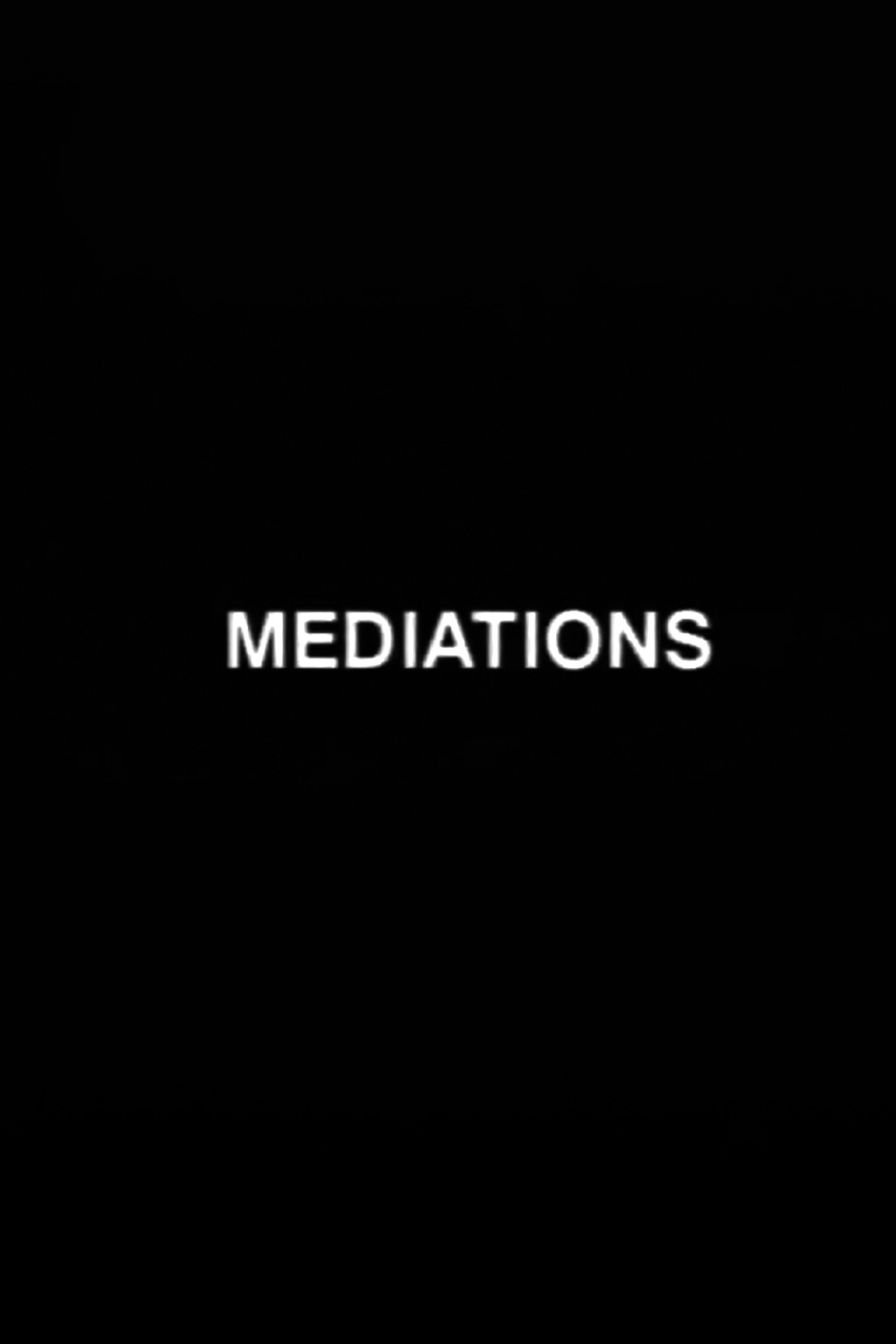 Mediations (towards a remake of Soundings) filmaffisch