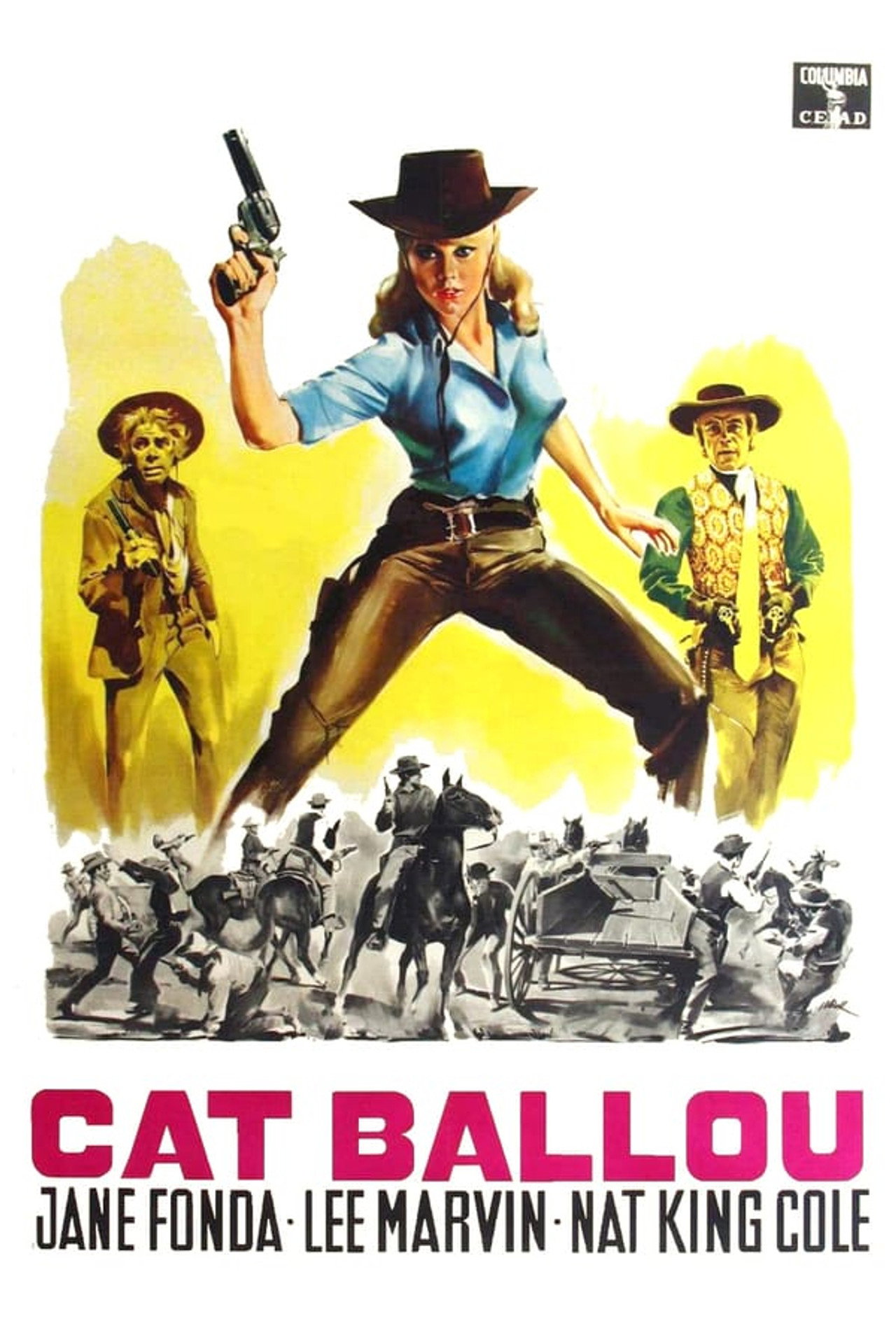 Cat Ballou skjuter skarpt filmaffisch