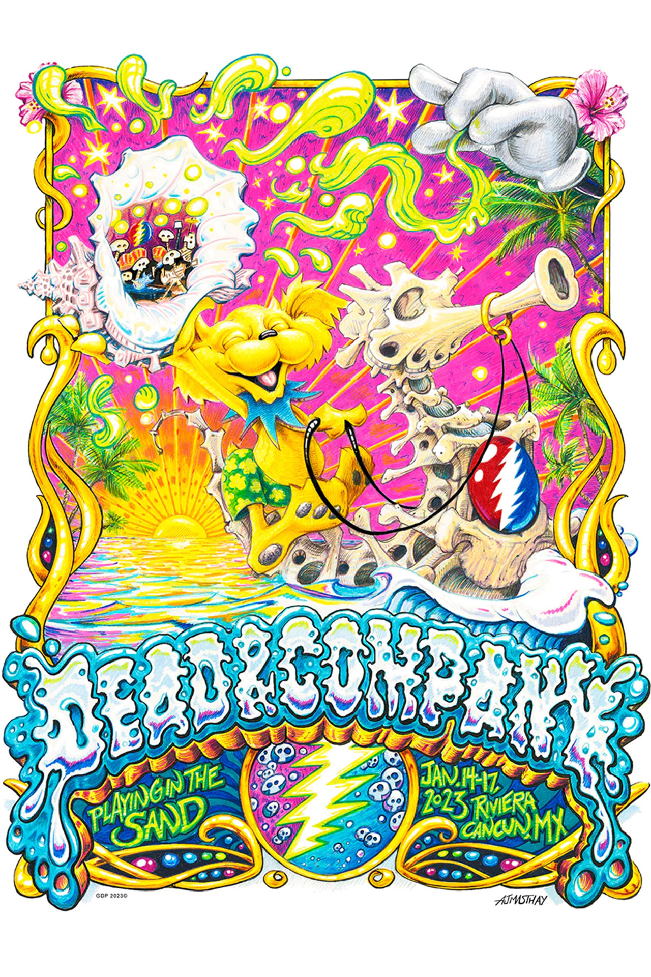 Dead & Company: 2023-01-14 Playing In The Sand, Riviera Maya, MX Backdrop