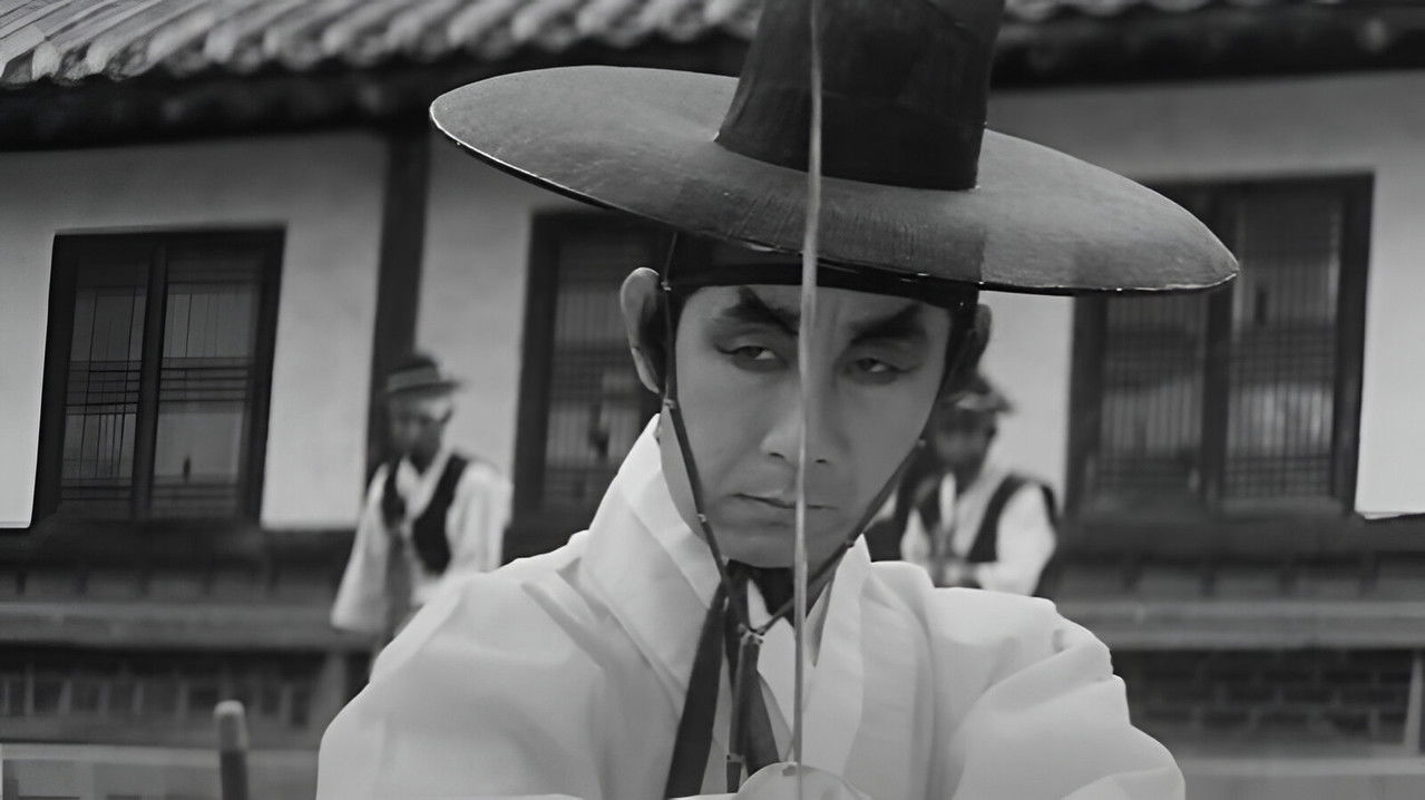 A Swordsman in the Twilight Backdrop