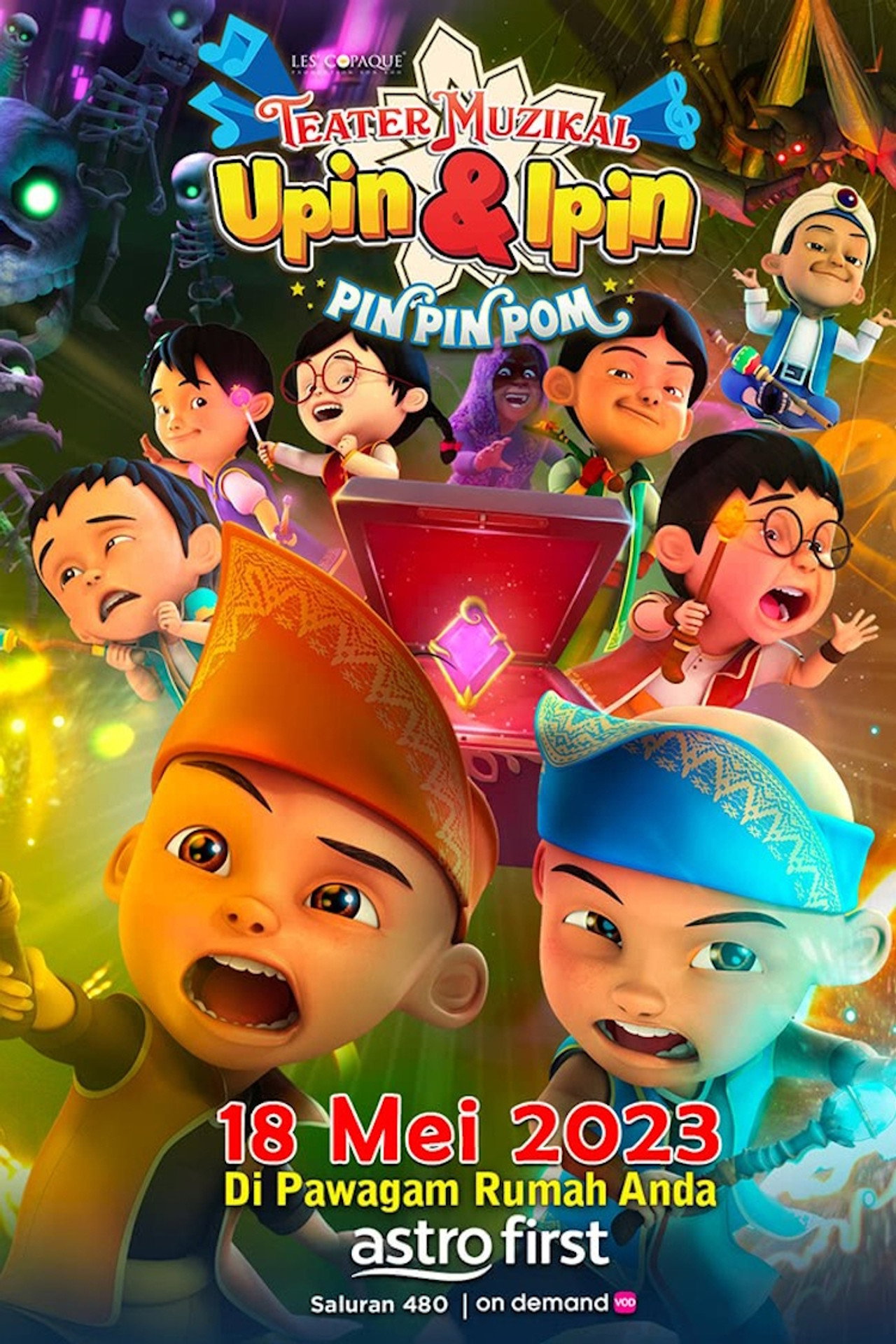 Teater Muzikal Upin & Ipin Pin Pin Pom! filmaffisch