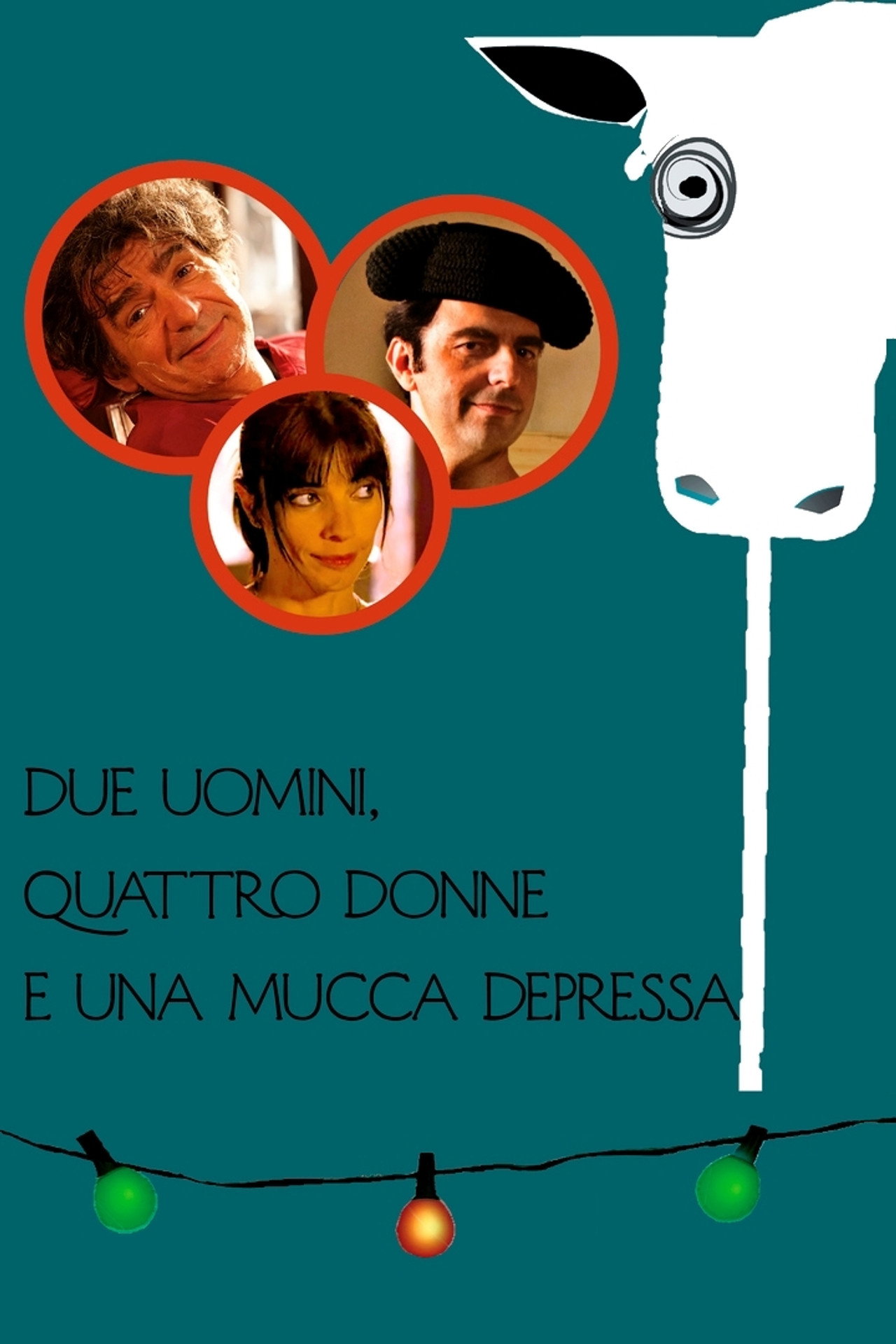 Due uomini, quattro donne e una mucca depressa filmaffisch