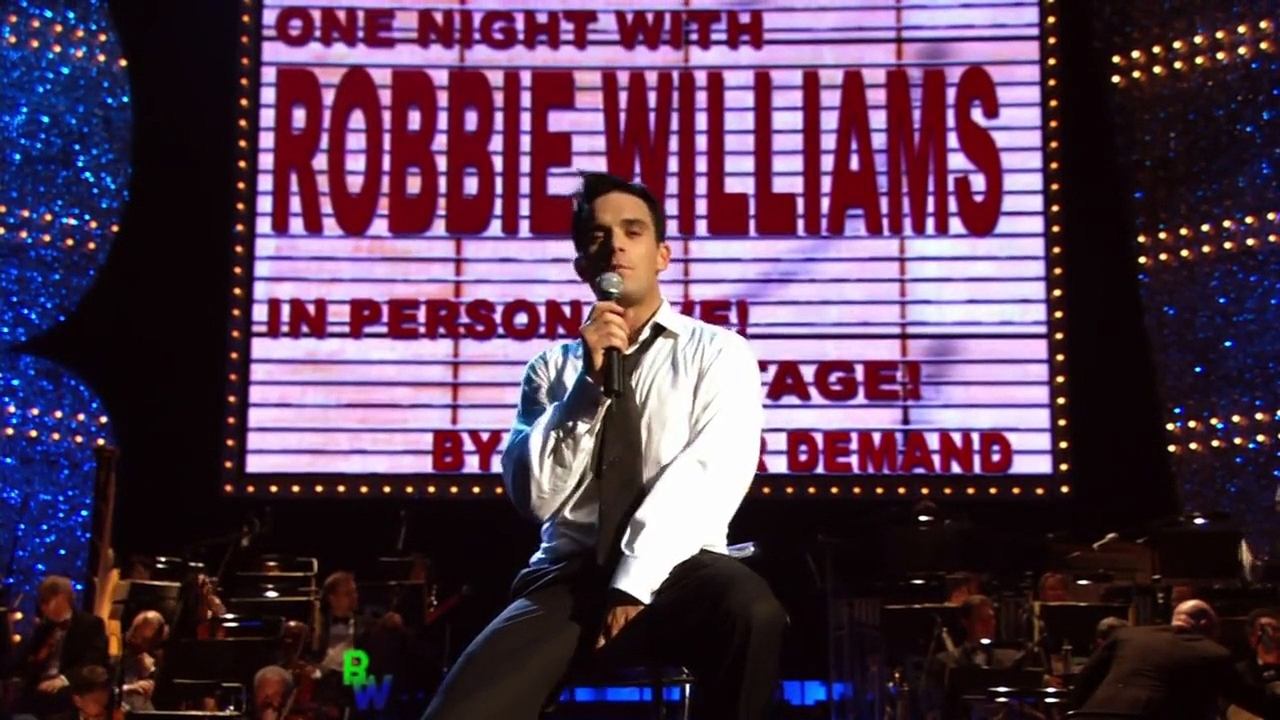 Scen från One Night with Robbie Williams