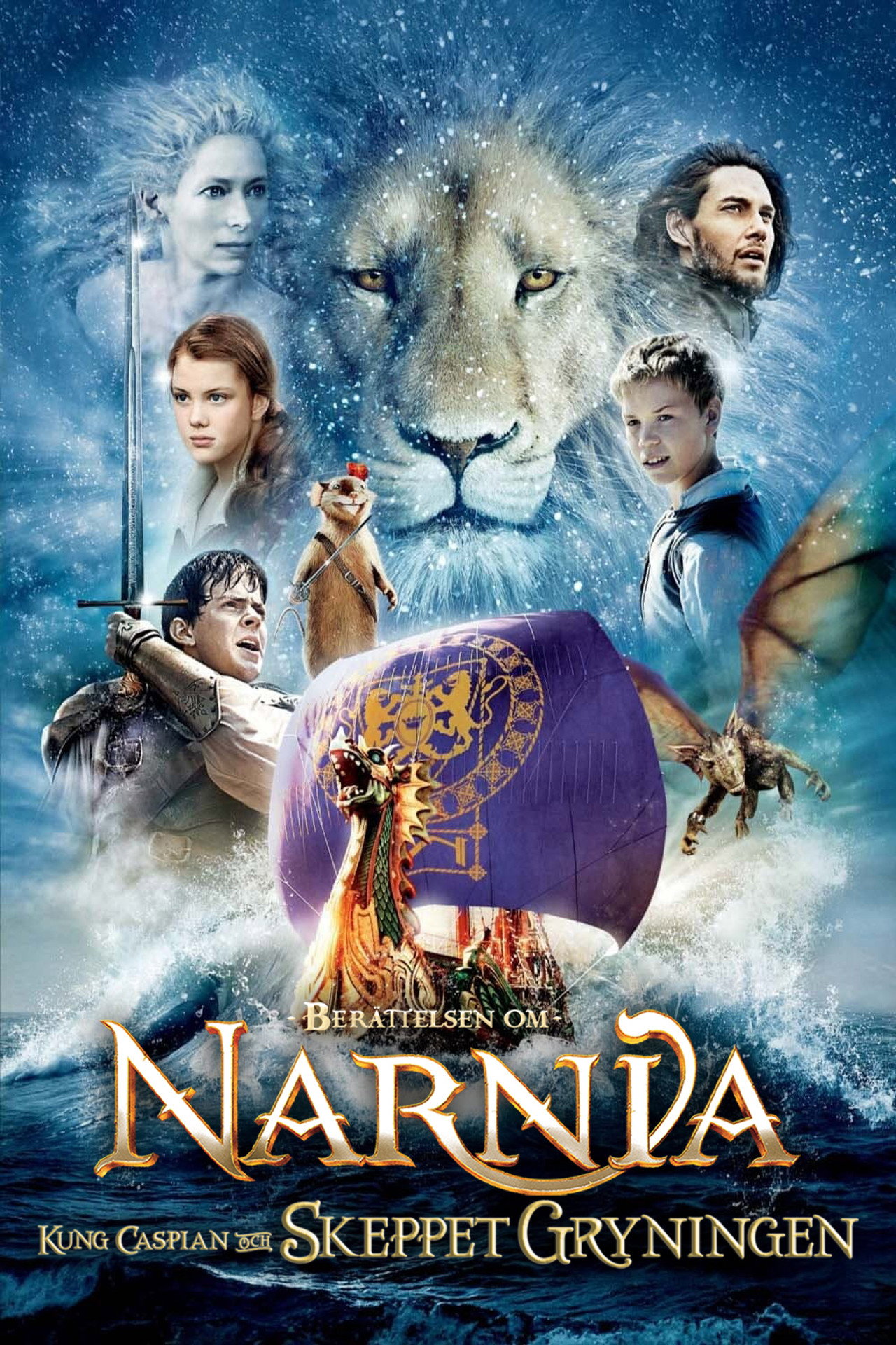 Narnia: Kung Caspian och skeppet Gryningen filmaffisch
