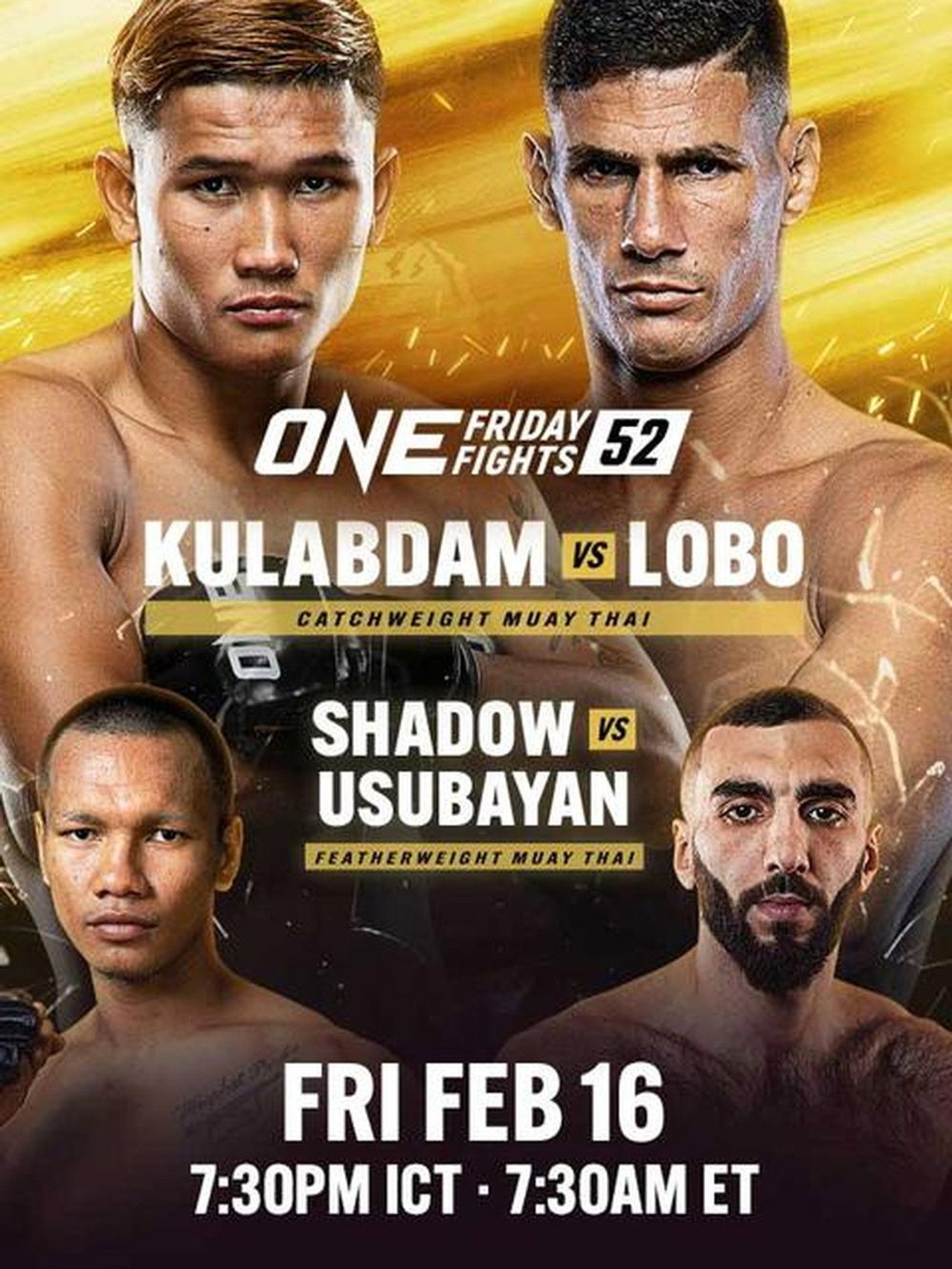 ONE Friday Fights 52: Kulabdam vs. Lobo filmaffisch
