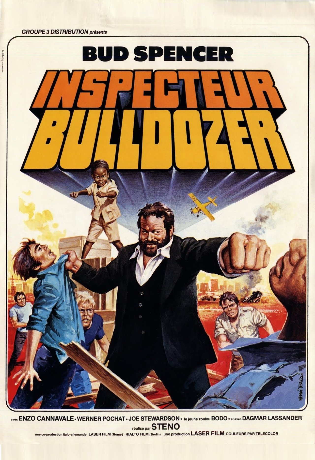 Pied-plat: Inspecteur Bulldozer poster