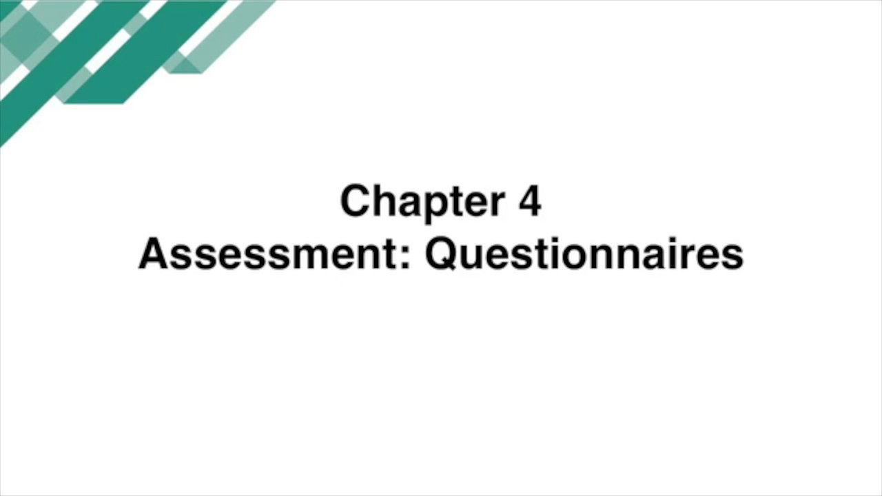 Clinical Foundations in Gottman Method Couples Therapy - Season 1 Episode 4 : Chapter 4 - Assessment: Written Questionnaires