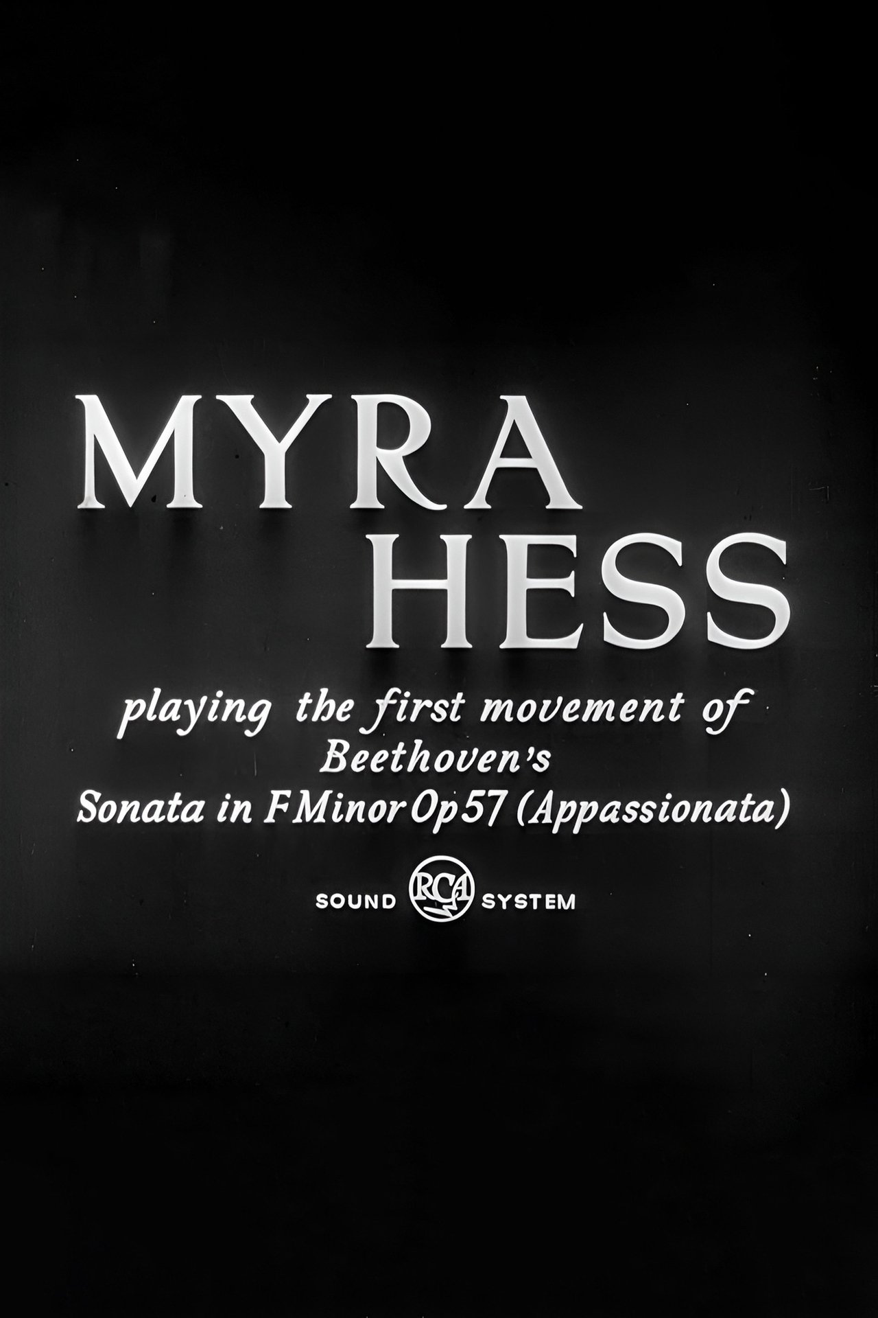 مشاهدة فيلم Myra Hess مترجم بدون اعلانات - بوستر