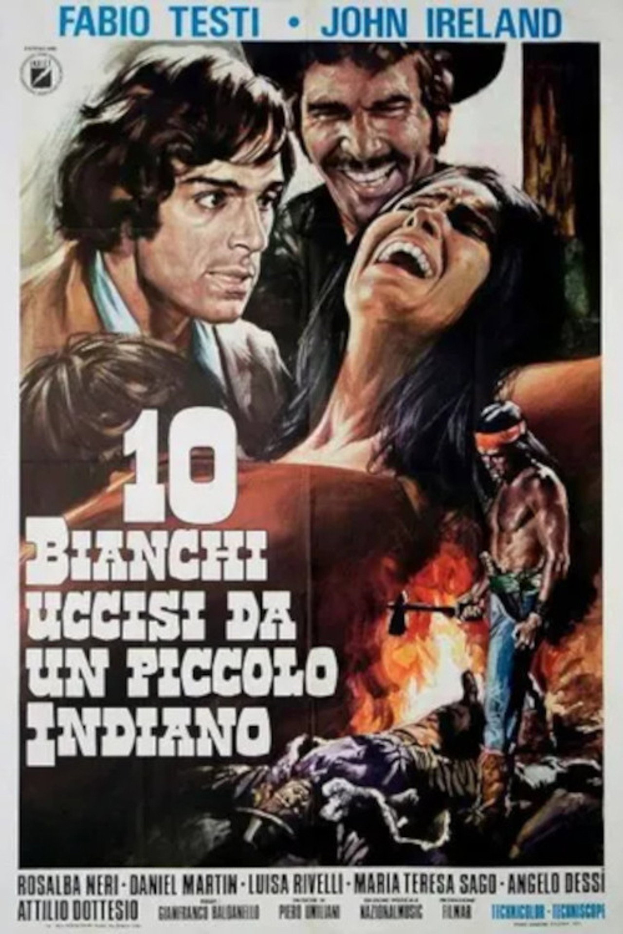 Dieci bianchi uccisi da un piccolo indiano filmaffisch