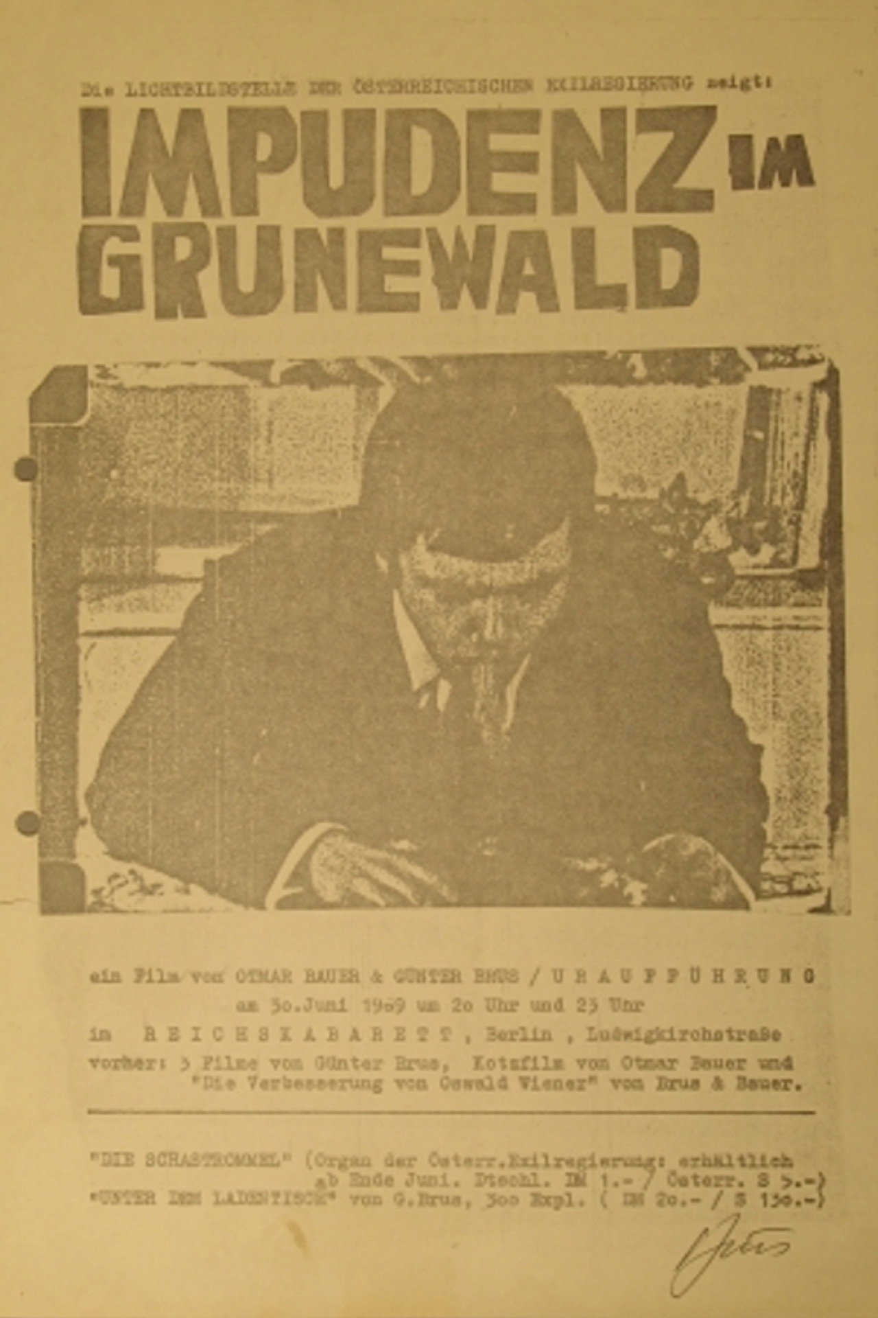 Impudenz Im Grunewald (Teil 1, Teil 2, Teil 3) filmaffisch