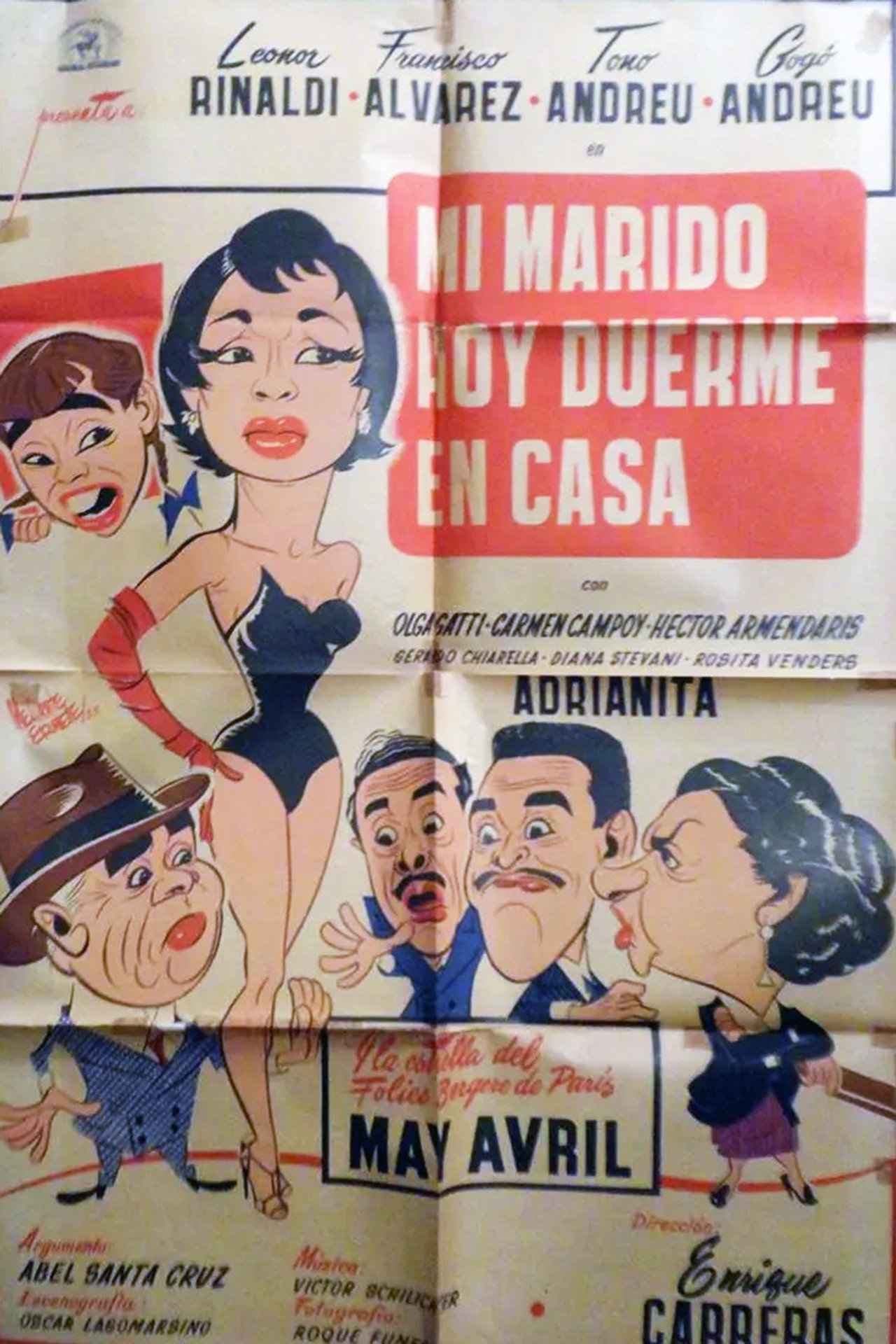 Mi marido hoy duerme en casa filmaffisch