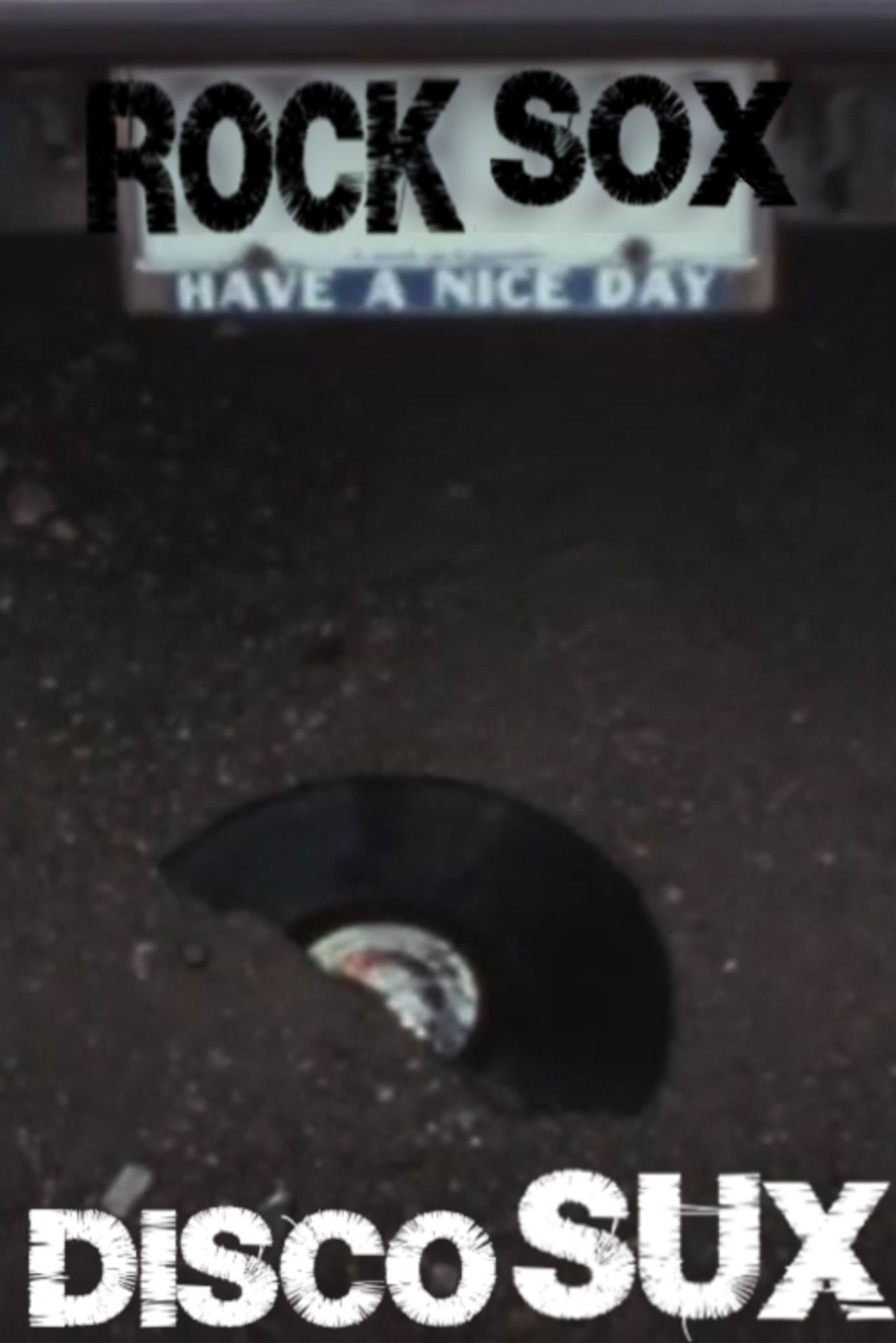Rock Sox Disco Sux Backdrop