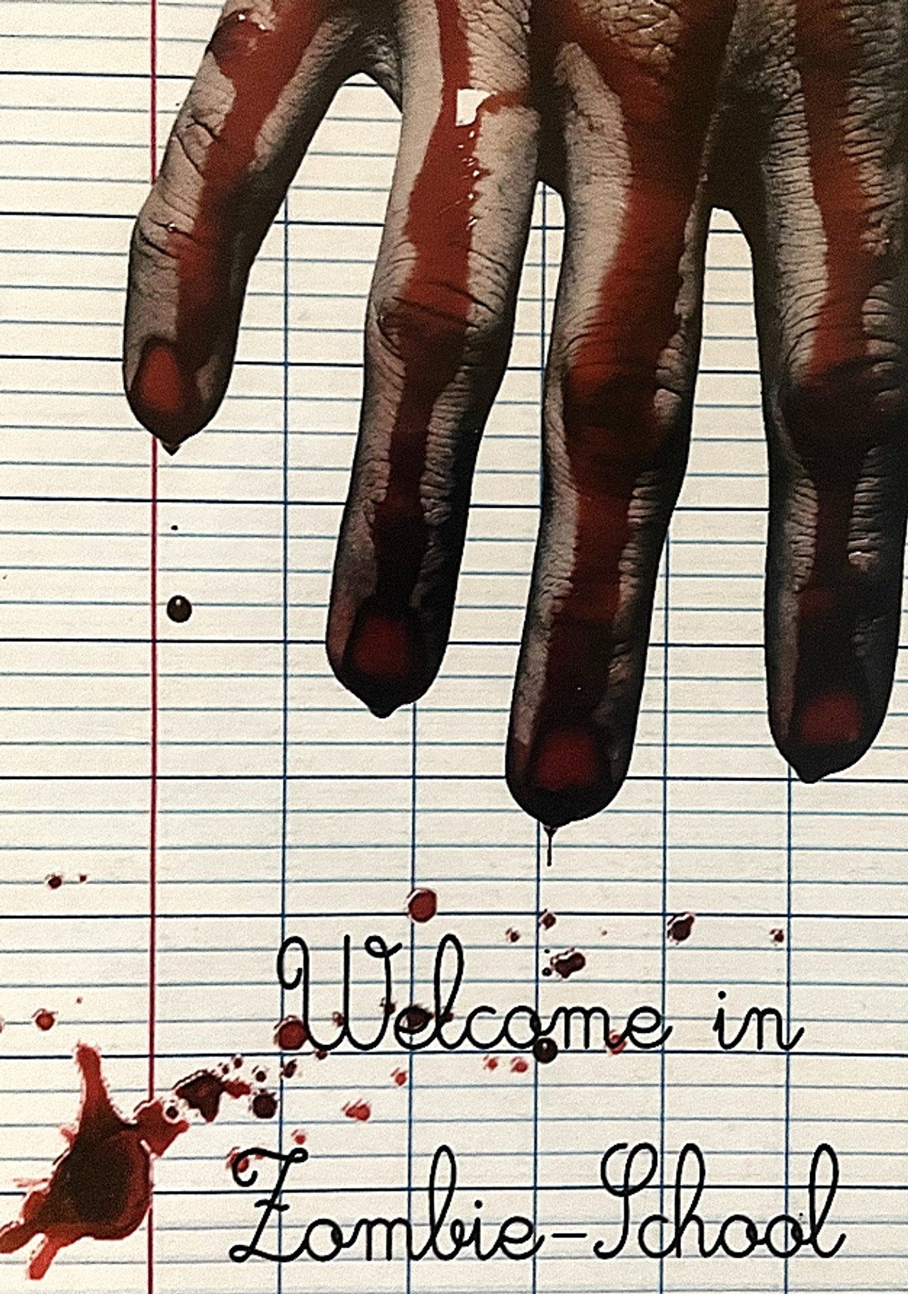 Welcome in Zombie-School Backdrop