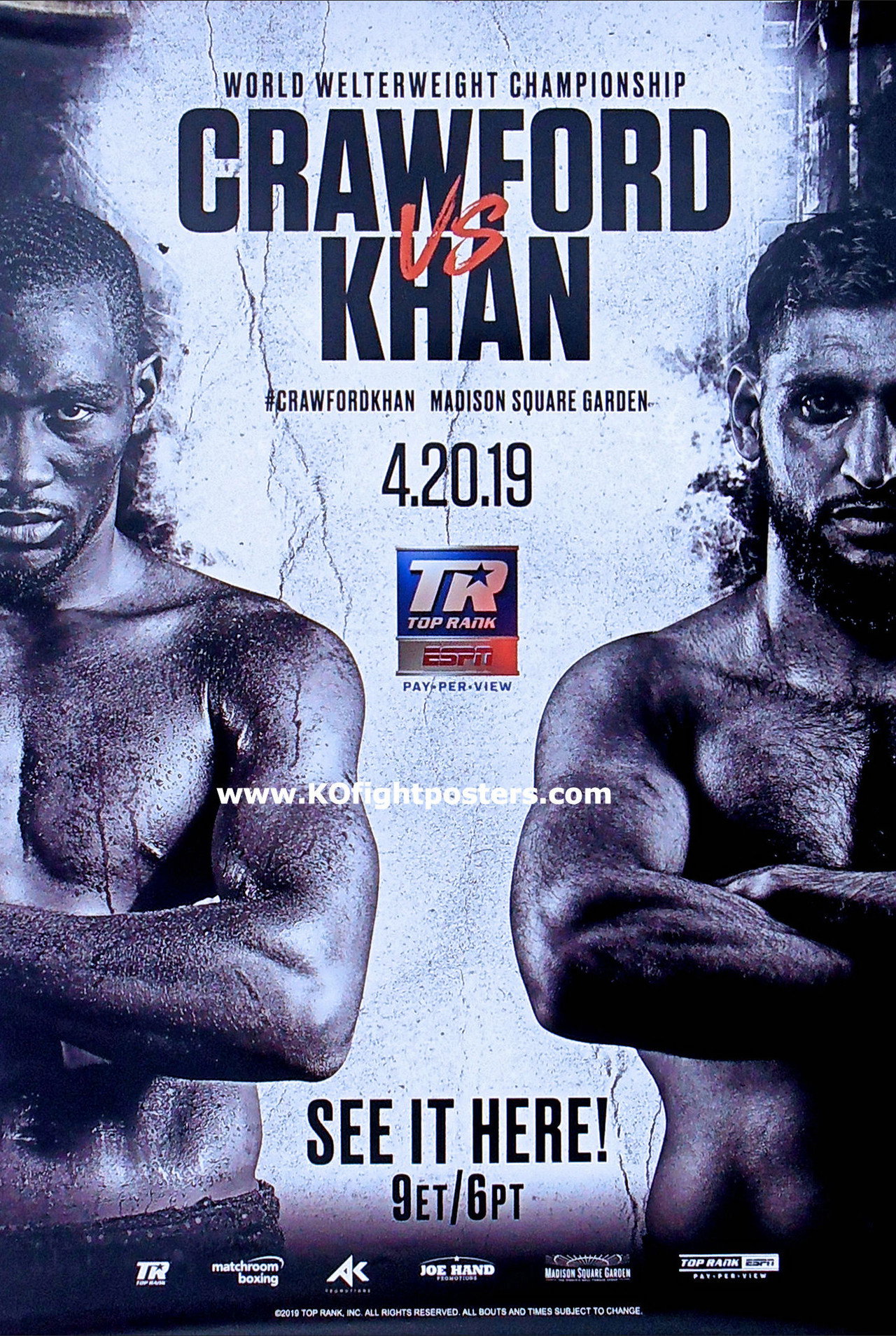 Terence Crawford vs. Amir Khan filmaffisch