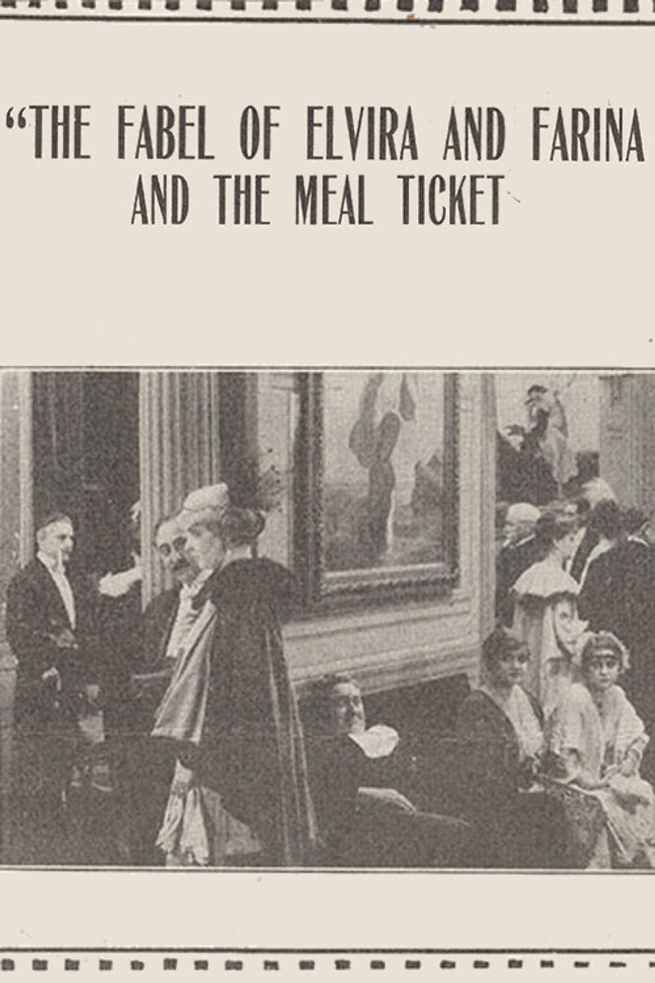 The Fable of Elvira and Farina and the Meal Ticket Backdrop