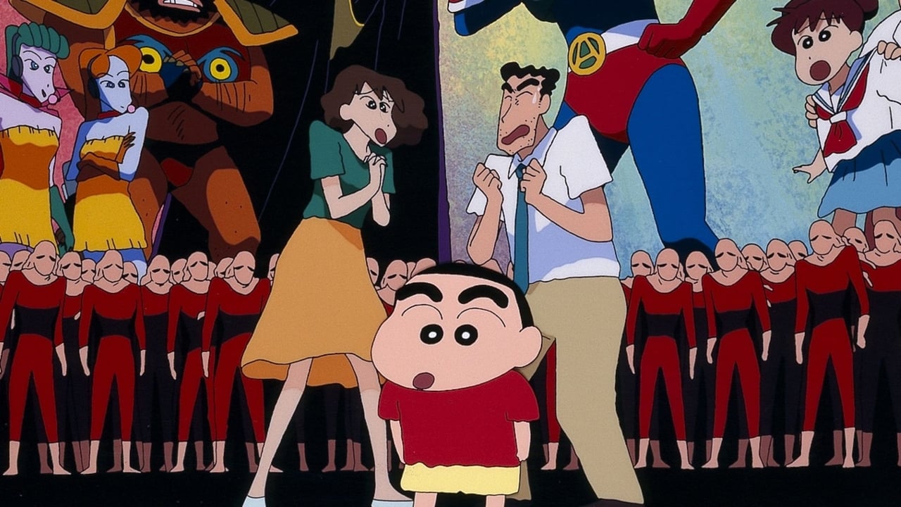 Crayon Shin-chan: Action Mask vs. Leotard Devil Backdrop Image