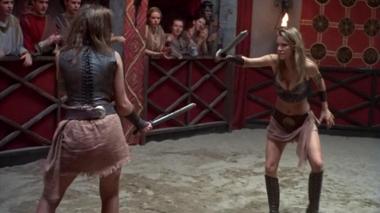 Scen från Amazons and Gladiators