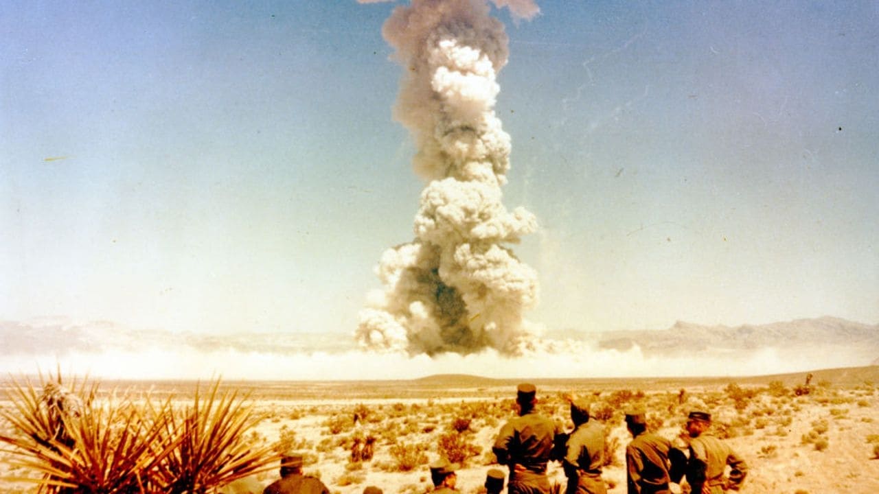 A-Bombs Over Nevada background