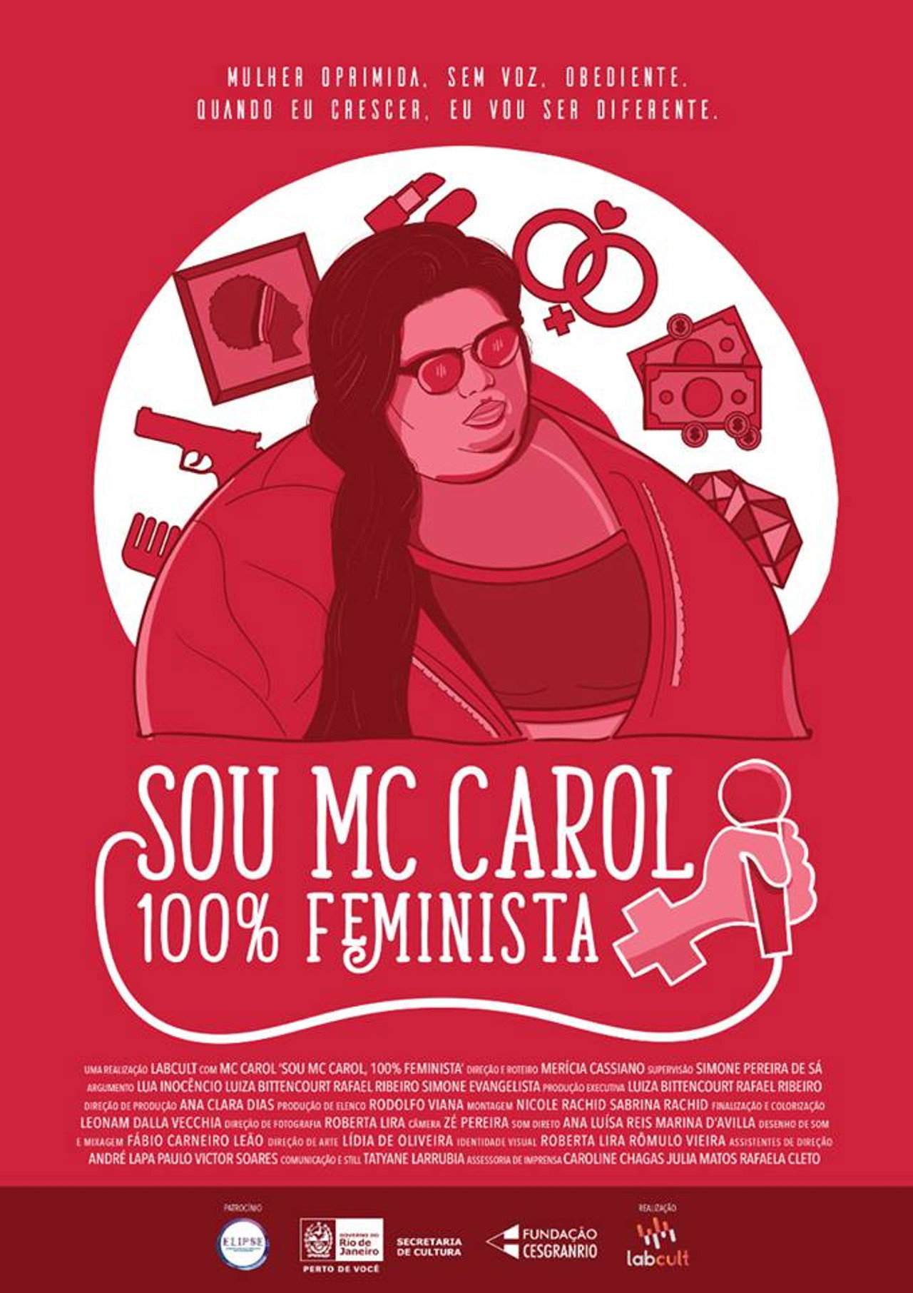 Eu Sou MC Carol, 100% Feminista Backdrop