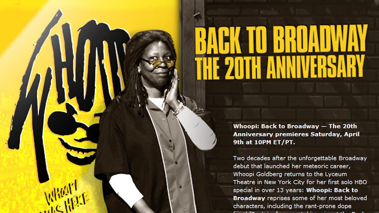 Whoopi Goldberg: Back to Broadway background