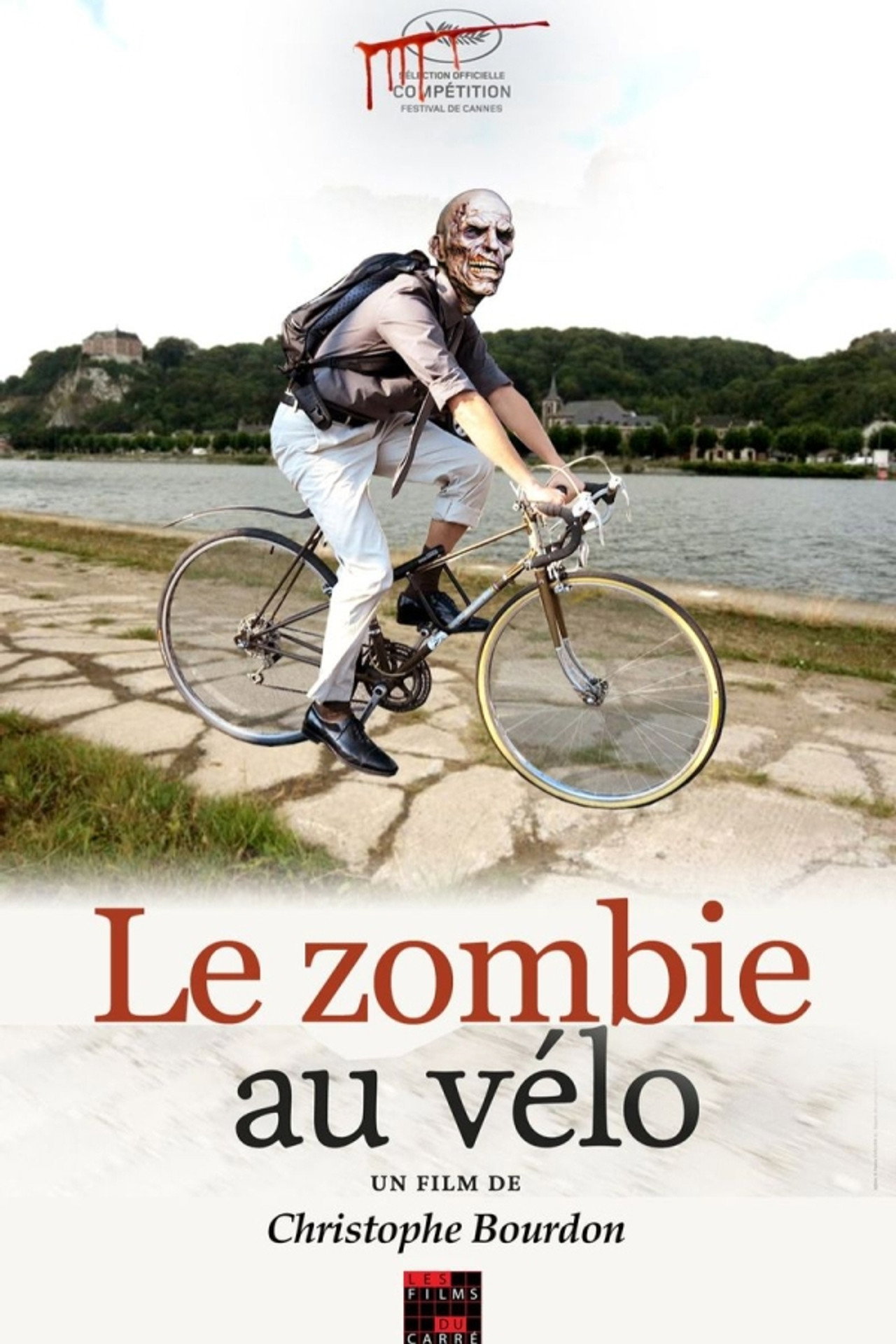 The Zombie with a Bike Backdrop