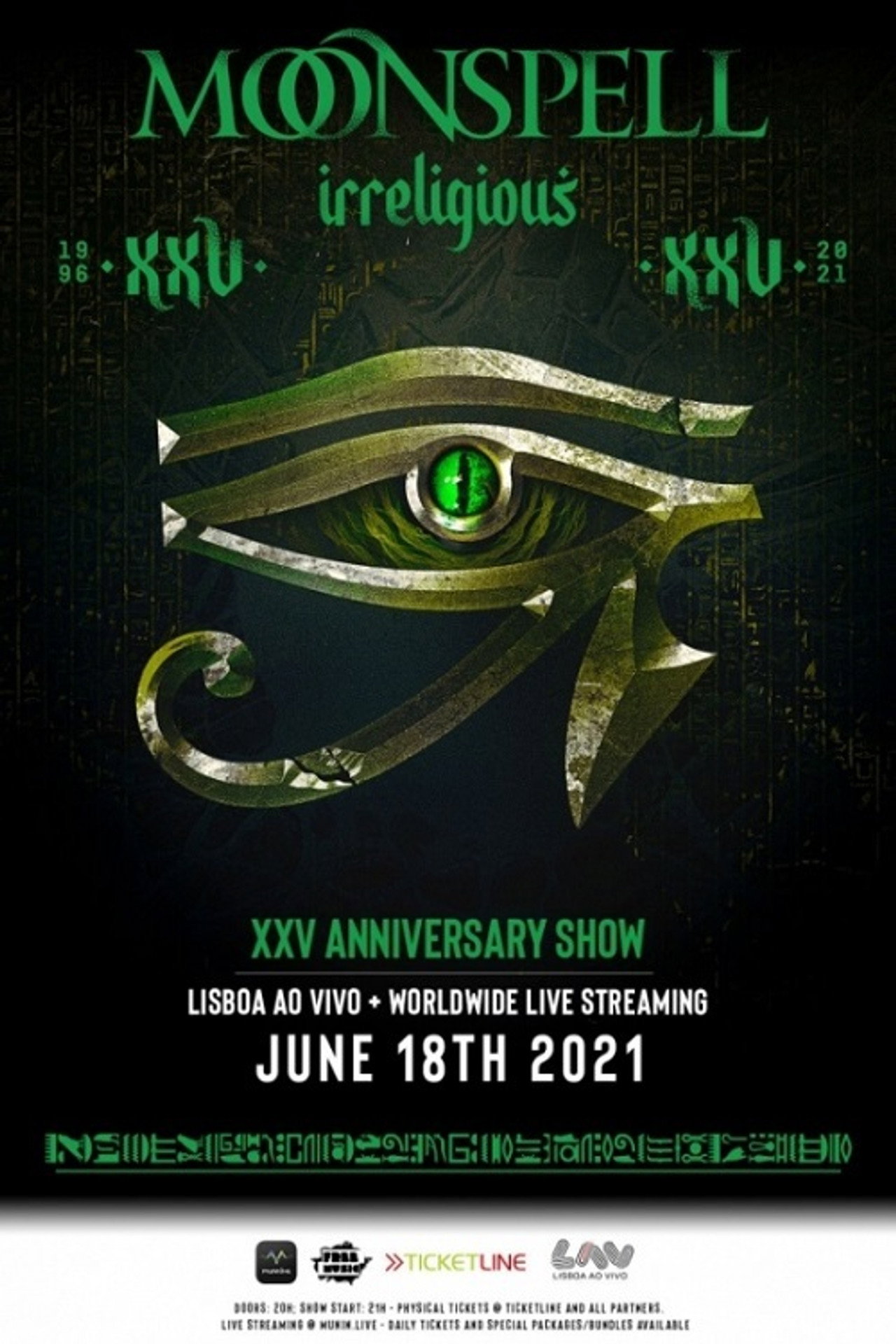 Moonspell: Irreligious XXV Anniversary Show Backdrop