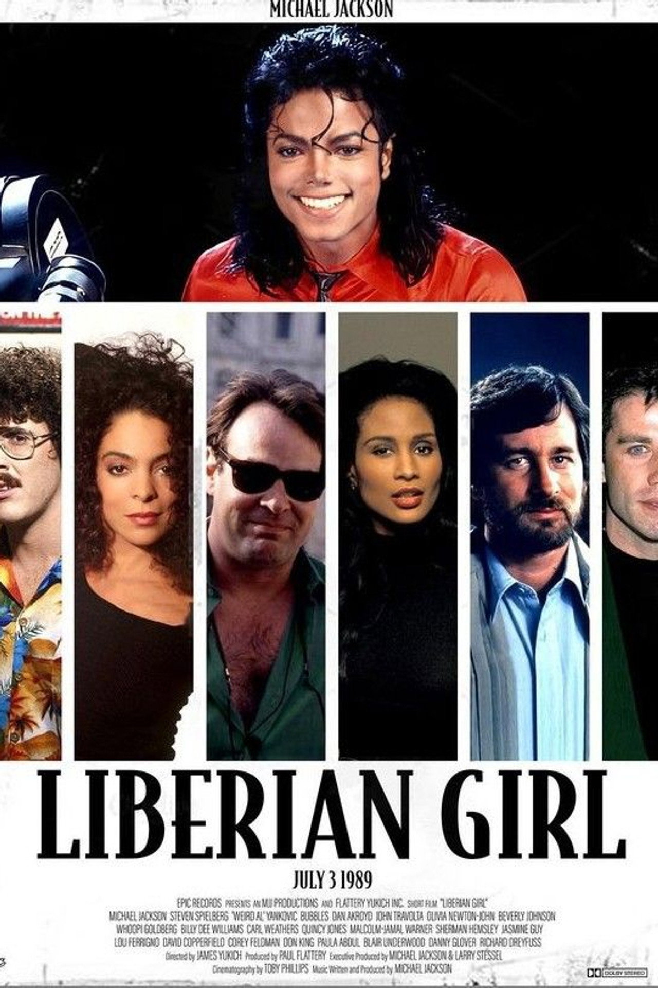 Michael Jackson: Liberian Girl Backdrop