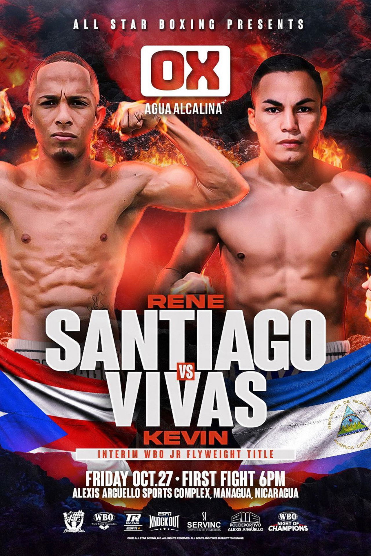 Rene Santiago vs. Kevin Vivas Backdrop